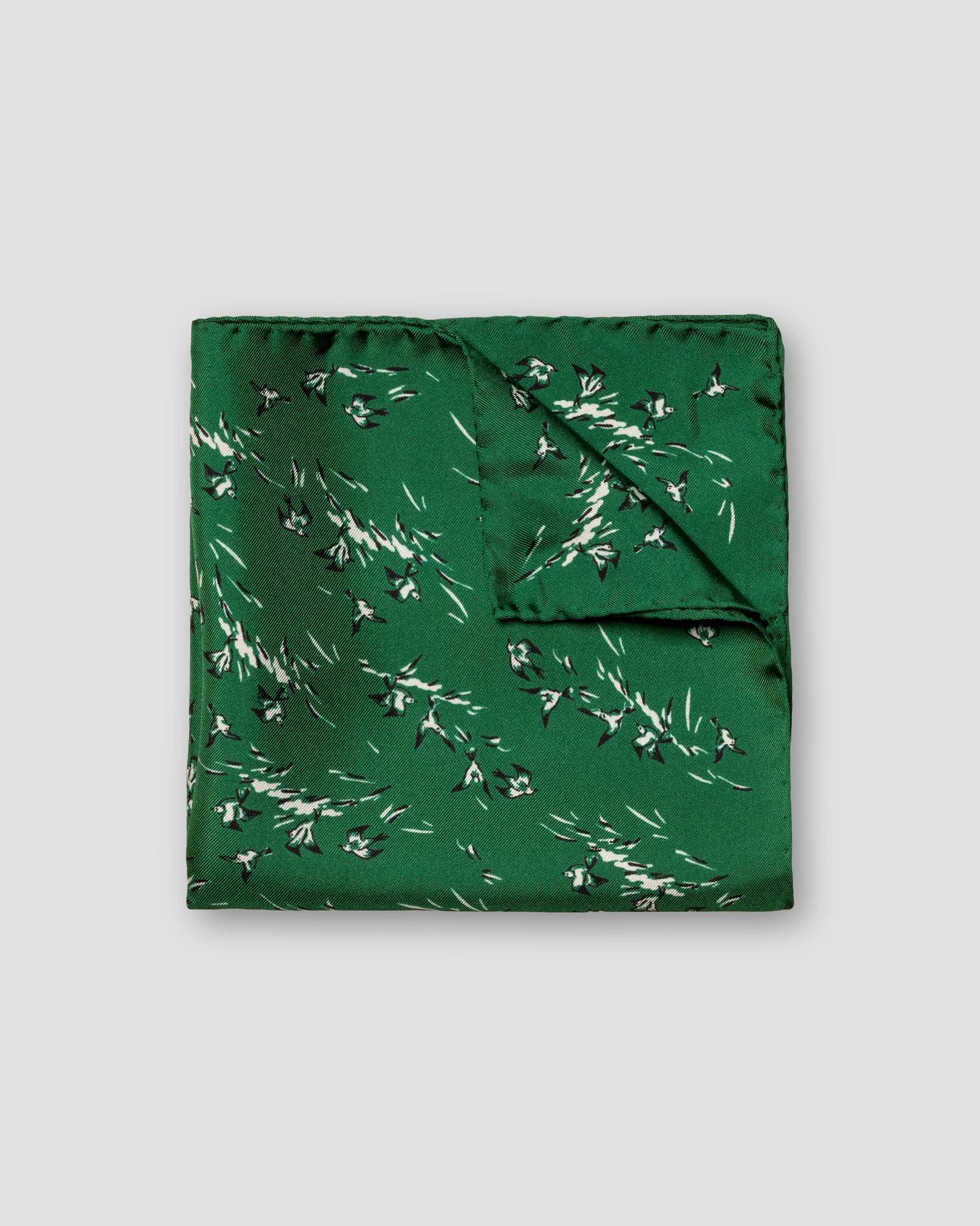 Eton - dark green playful pocket square