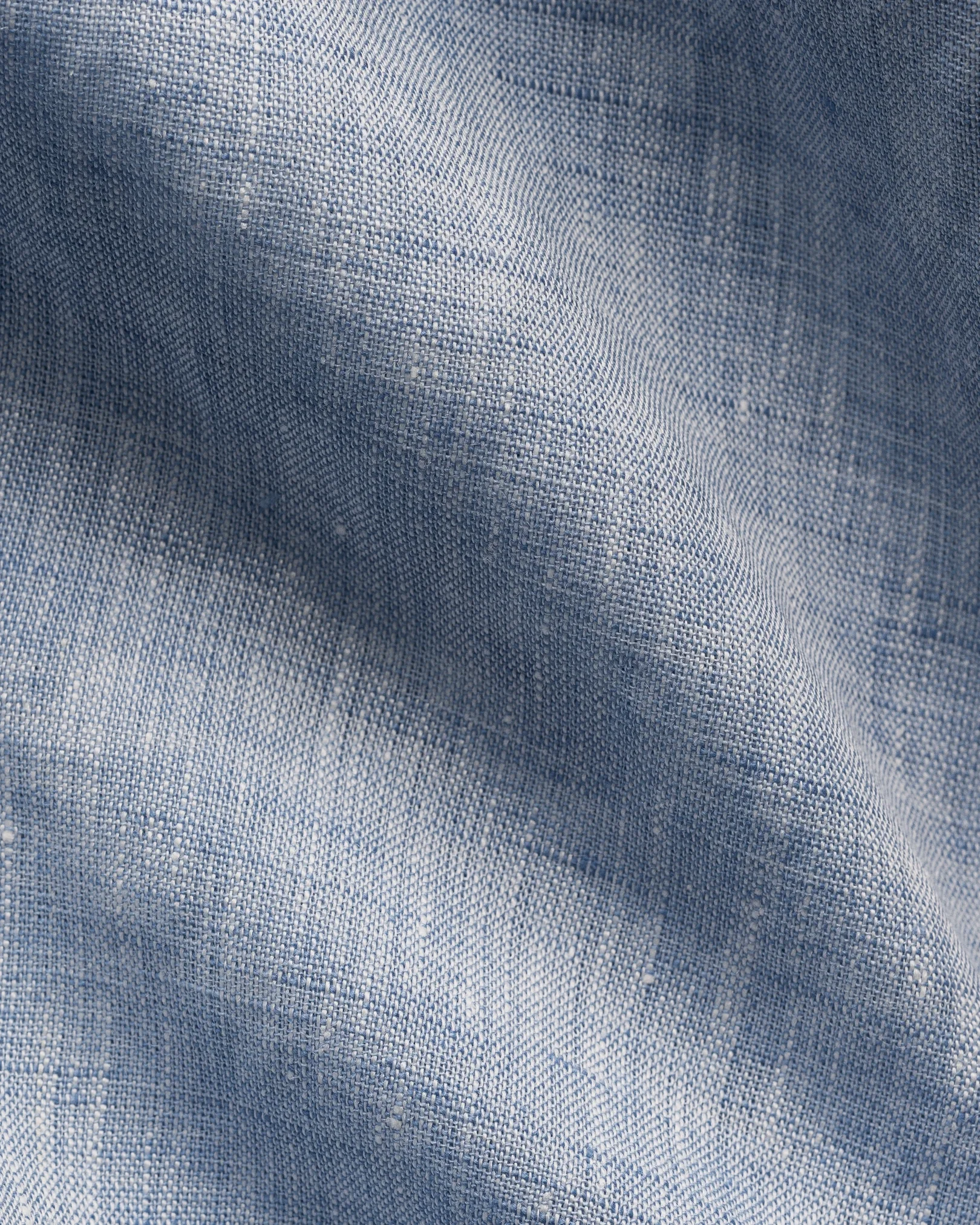 Eton - light blue solid linen shirt