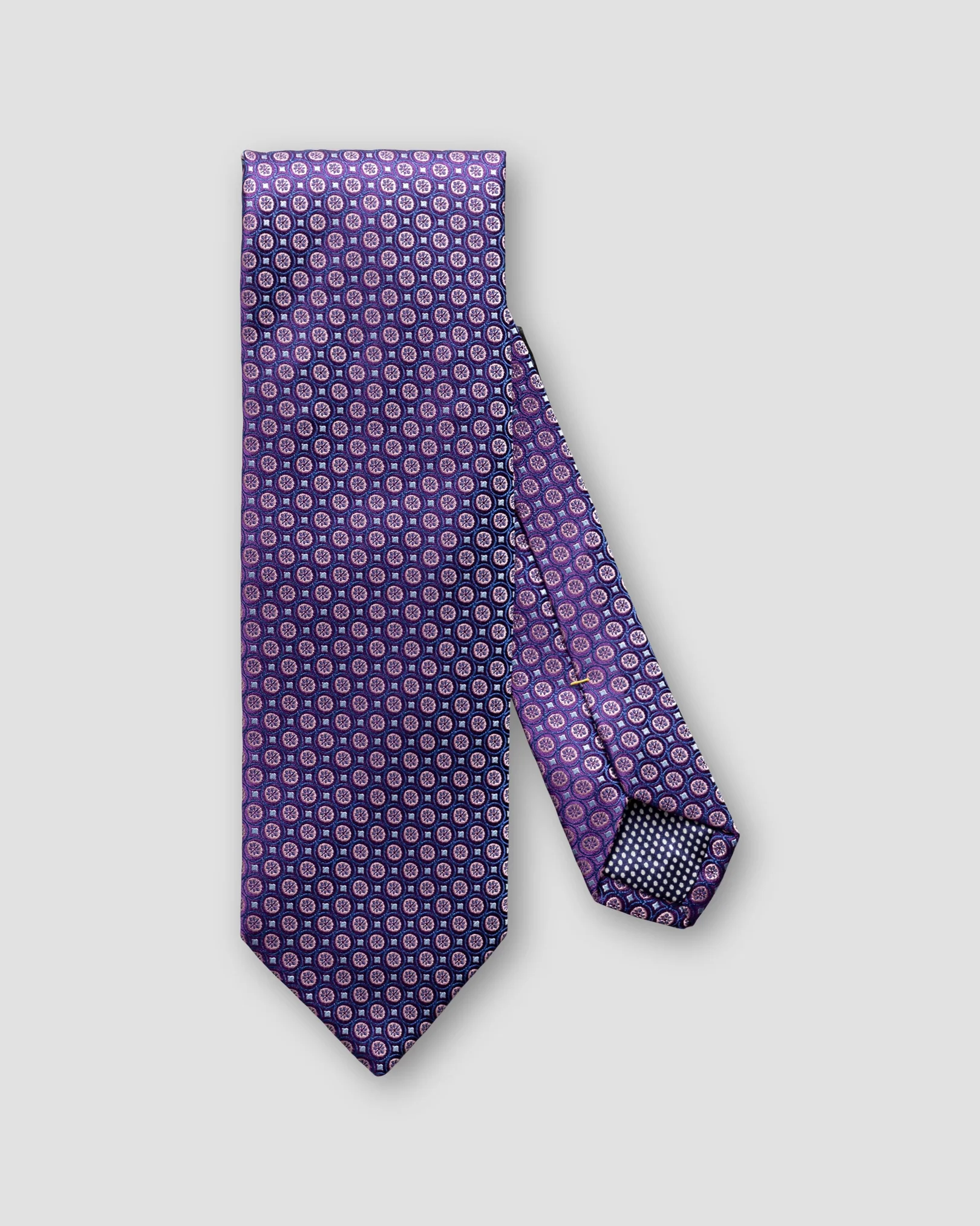 Eton - purple dotted silk tie