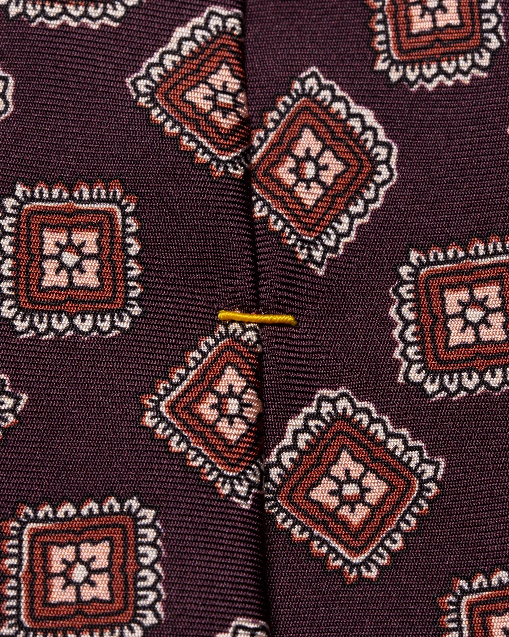 Eton - silk tie dark purple