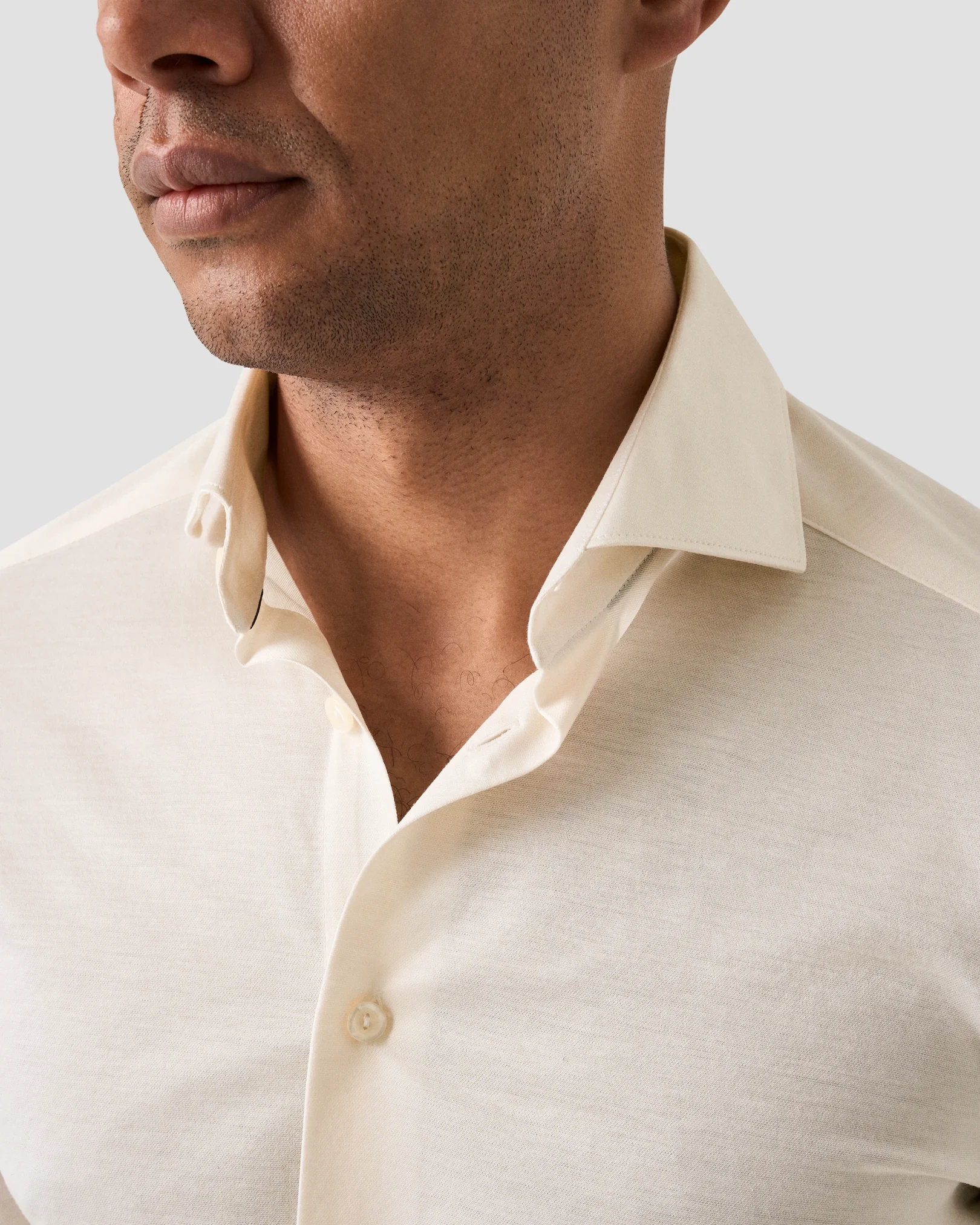 Eton - white filo di scozia oxford shirt