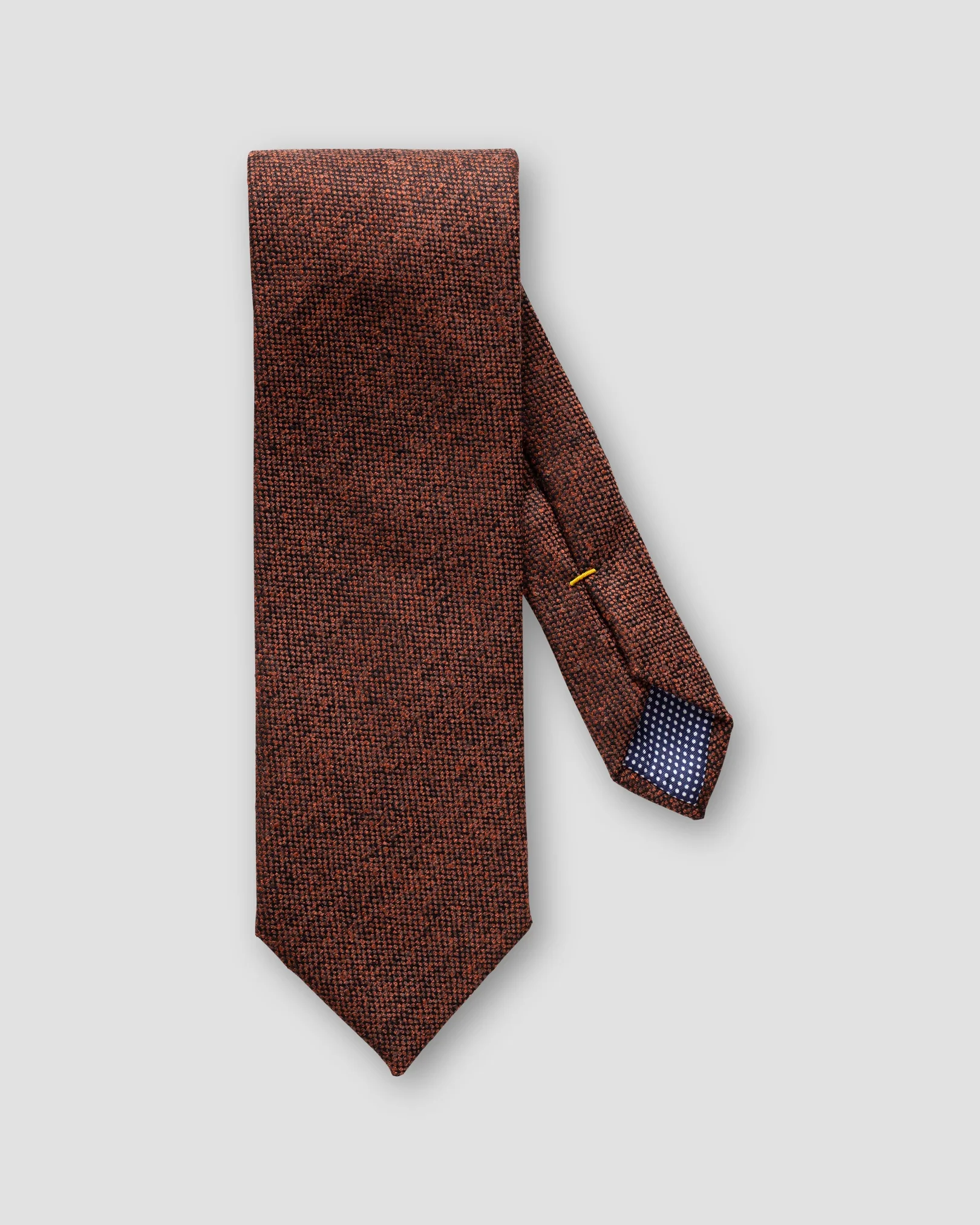 Eton - orange wool blend tie