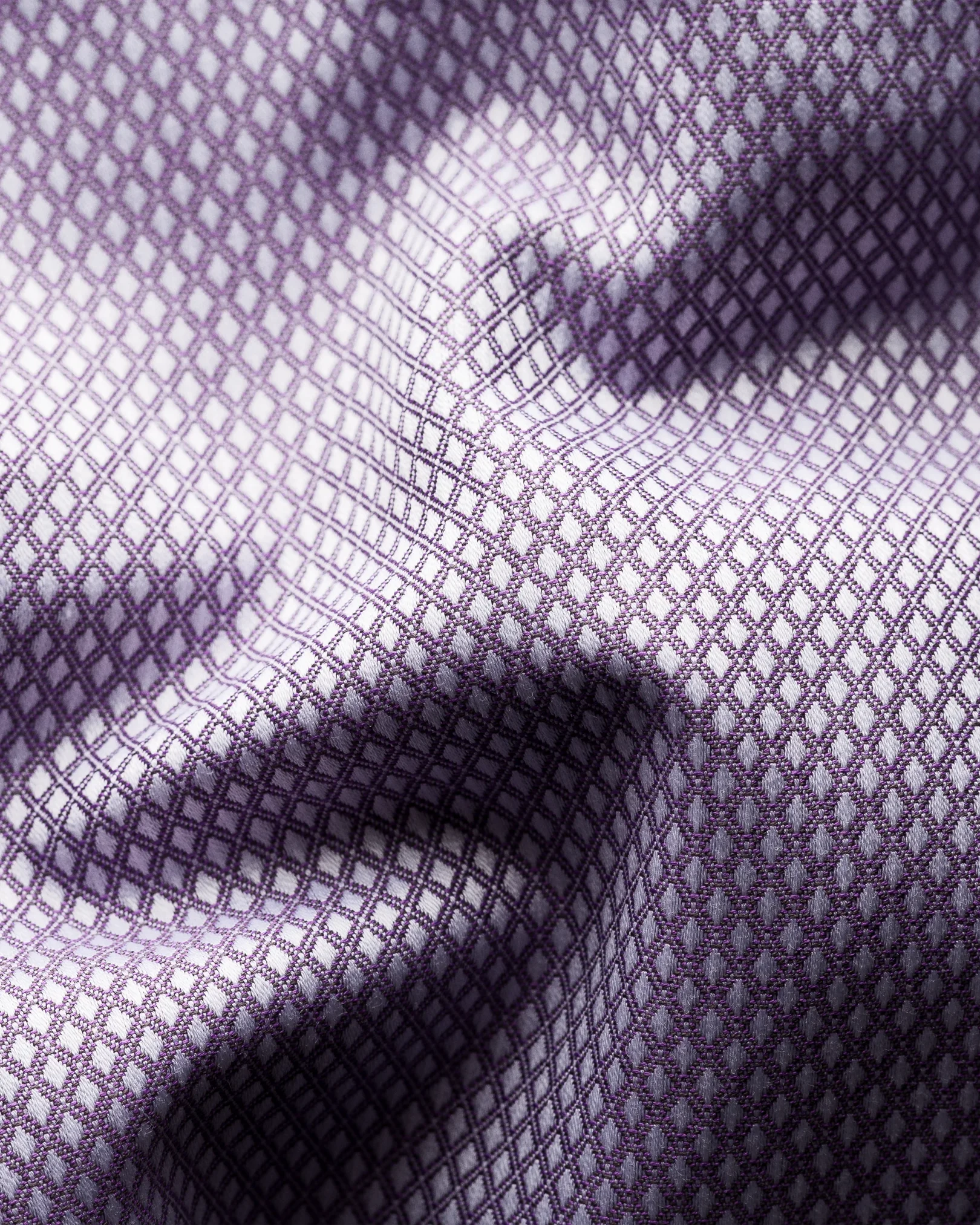 Eton - dusty purple diamond dobby shirt