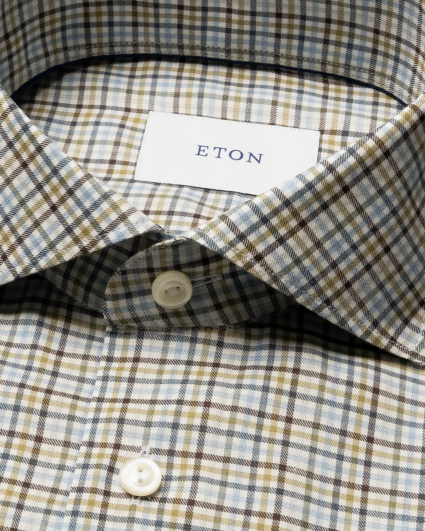 Eton - check signature flannel shirt