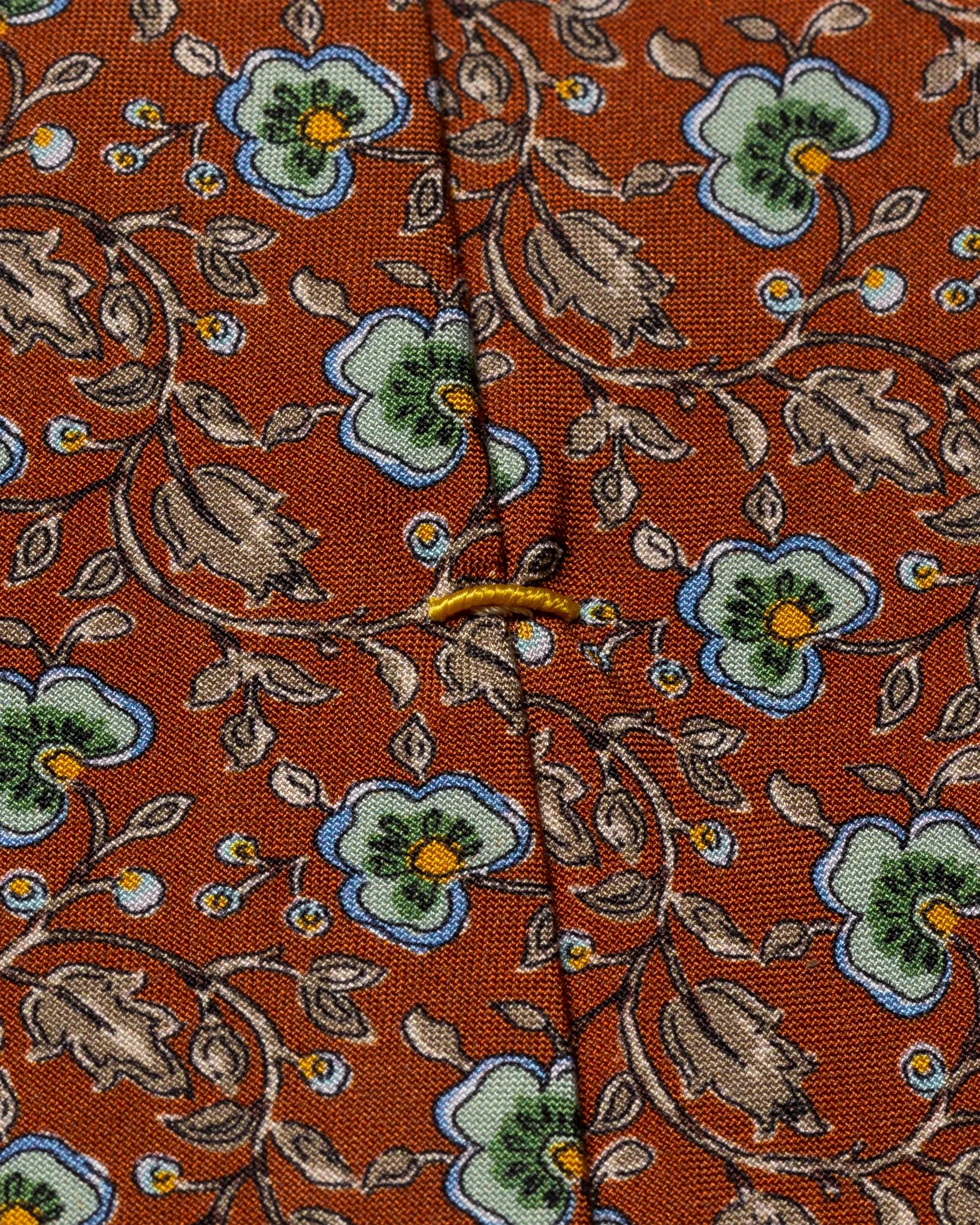Eton - orange floral silk tie