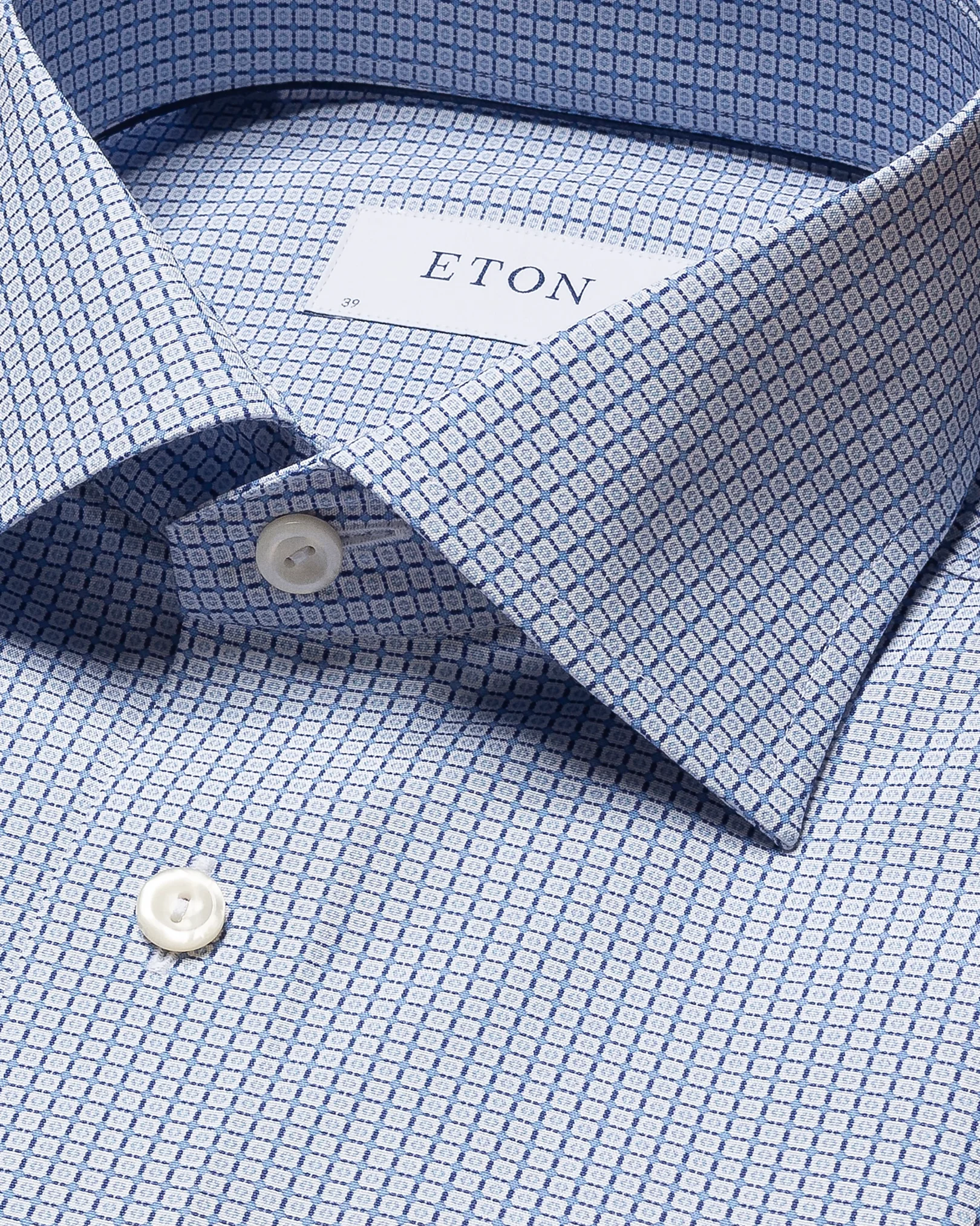 Eton - light blue poplin checked