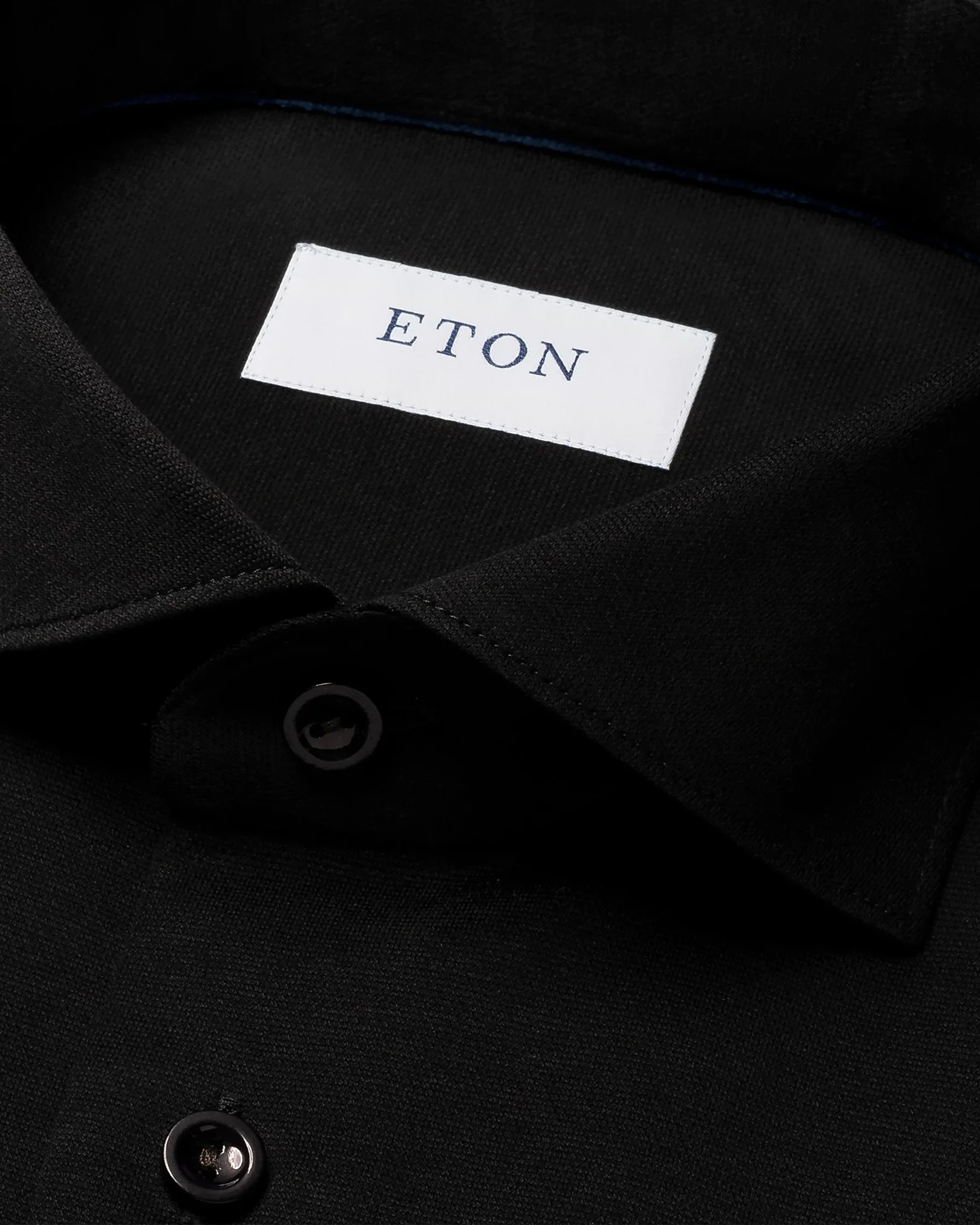 Eton - Chemise en Jacquard Tricoté Filo di Scozia Unie