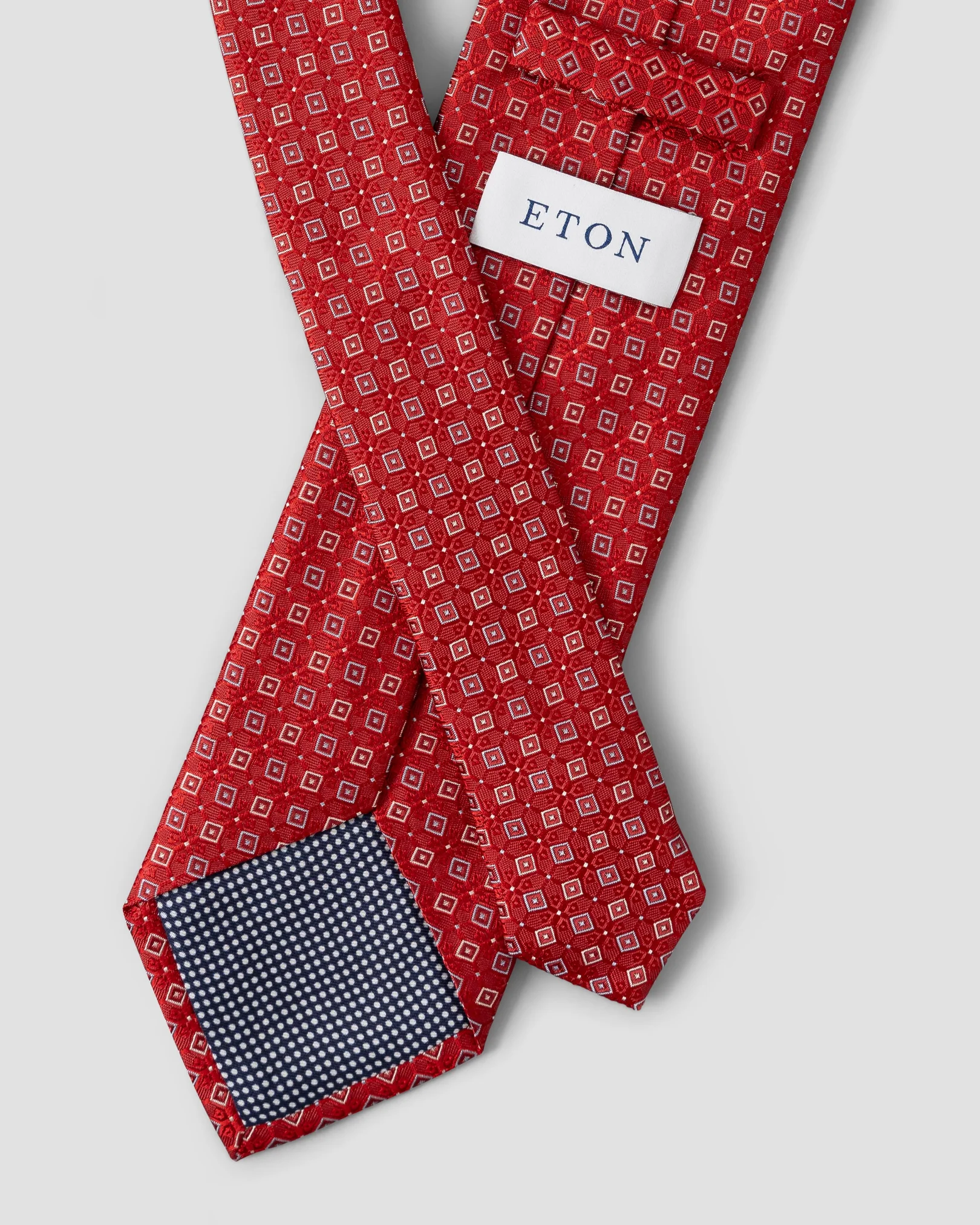 Eton - red woven silk tie