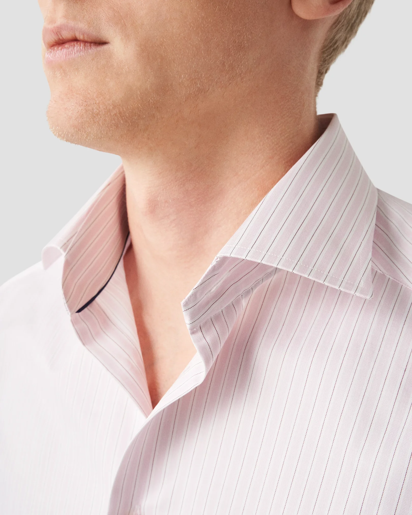 Eton - pink twill cut away collar single cuff contemporary fit