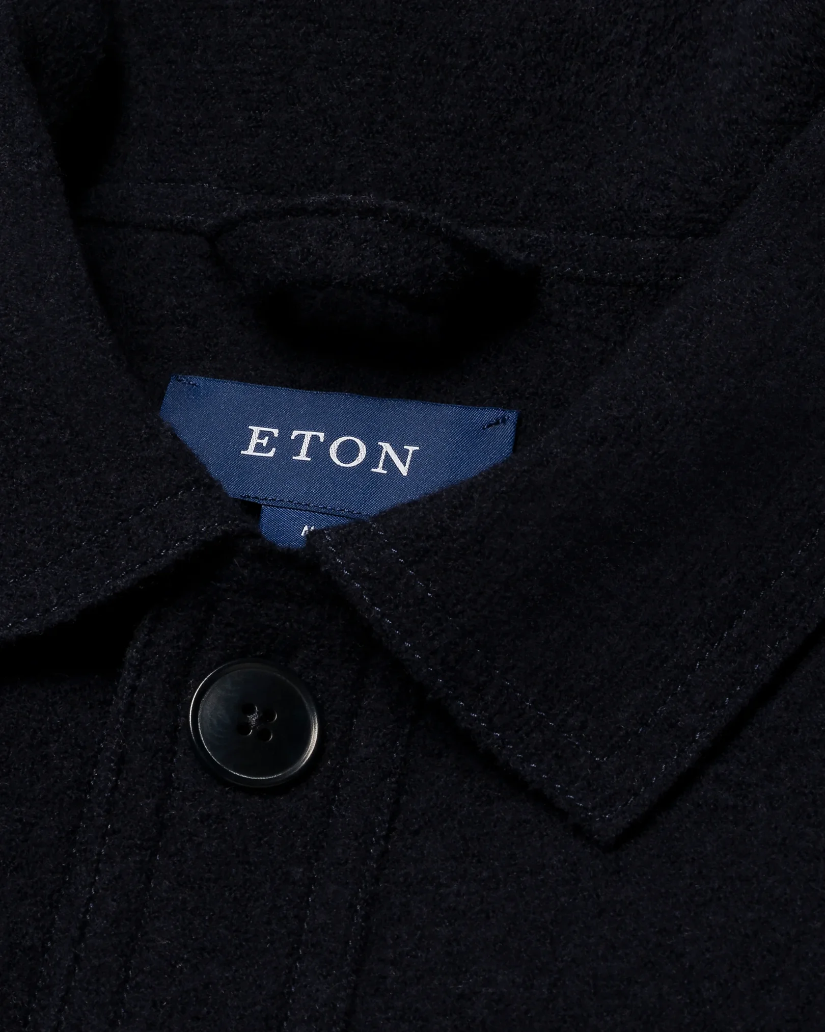 Eton - boiled wool overshirt 256