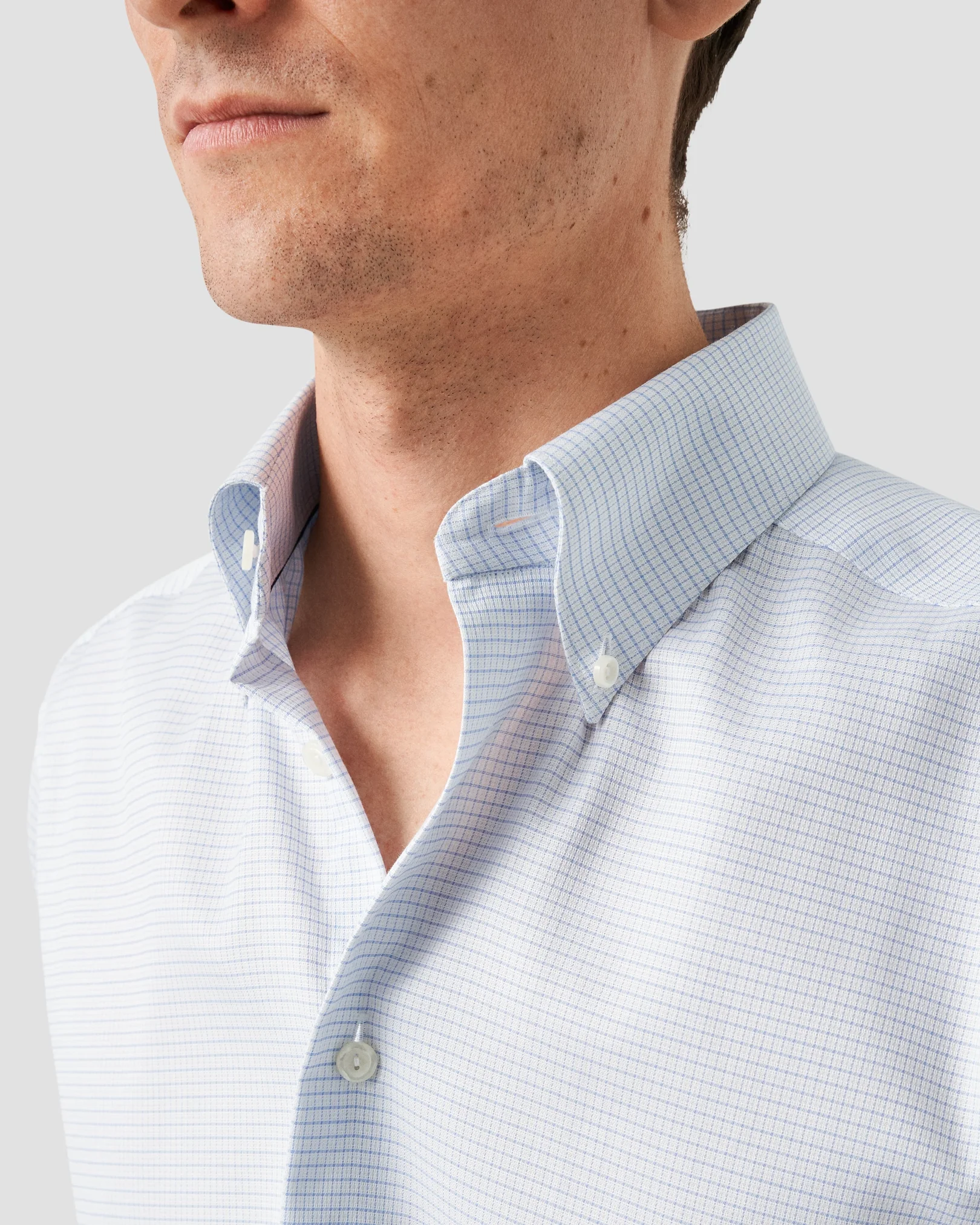 Eton - micro check signature twill shirt