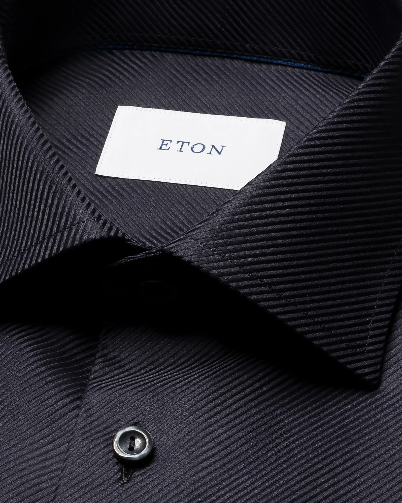Eton - black houndstooth king twill shirt
