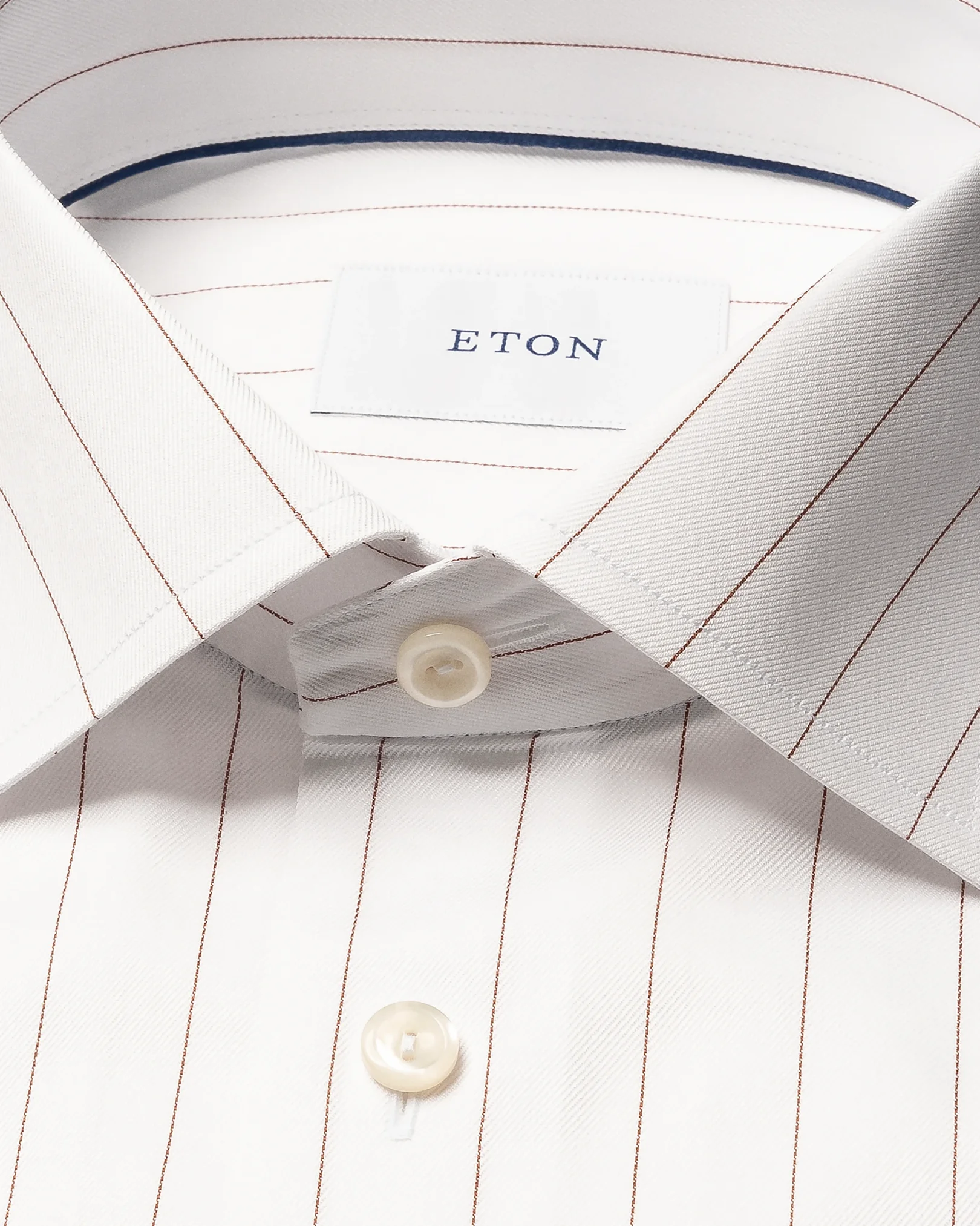 Eton - pin striped signature twill shirt cut away 256