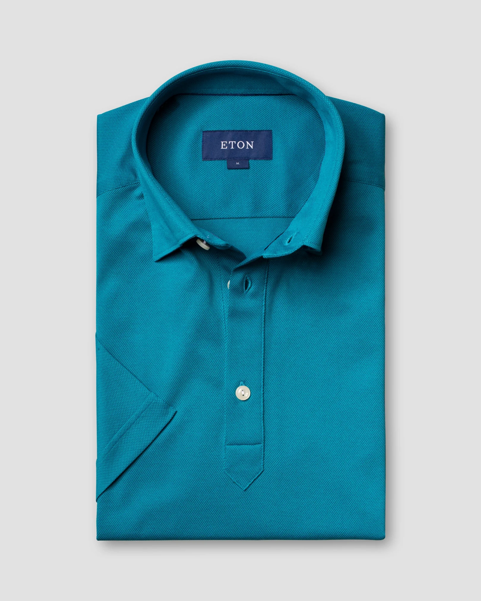 Eton - teal polo shirt short sleeved