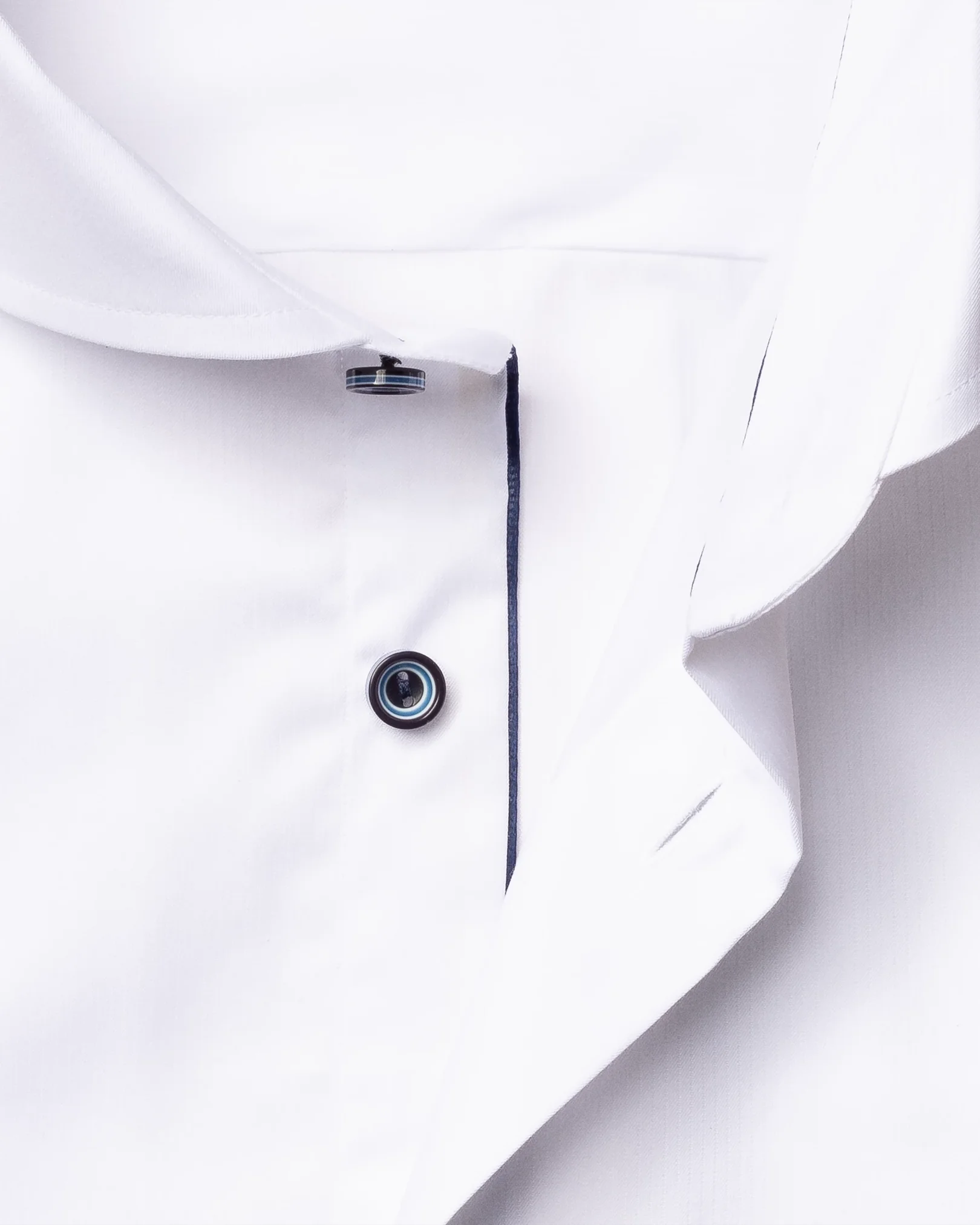 Eton - white twill shirt extreme cut away collar