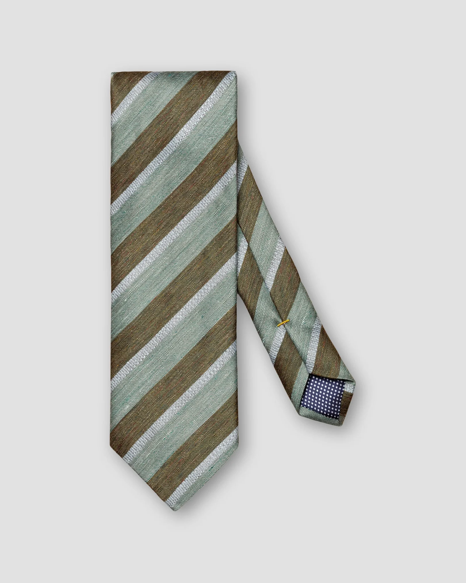 Eton - green regimental striped tie