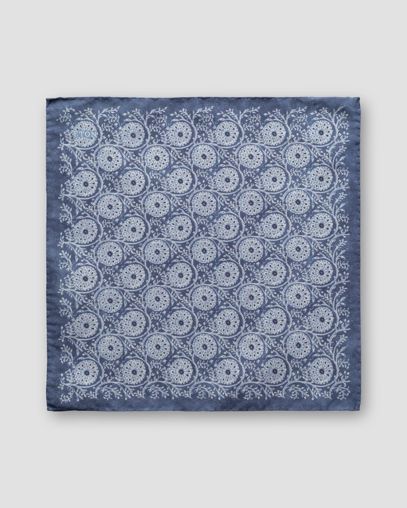 Eton - indigo floral pocket square