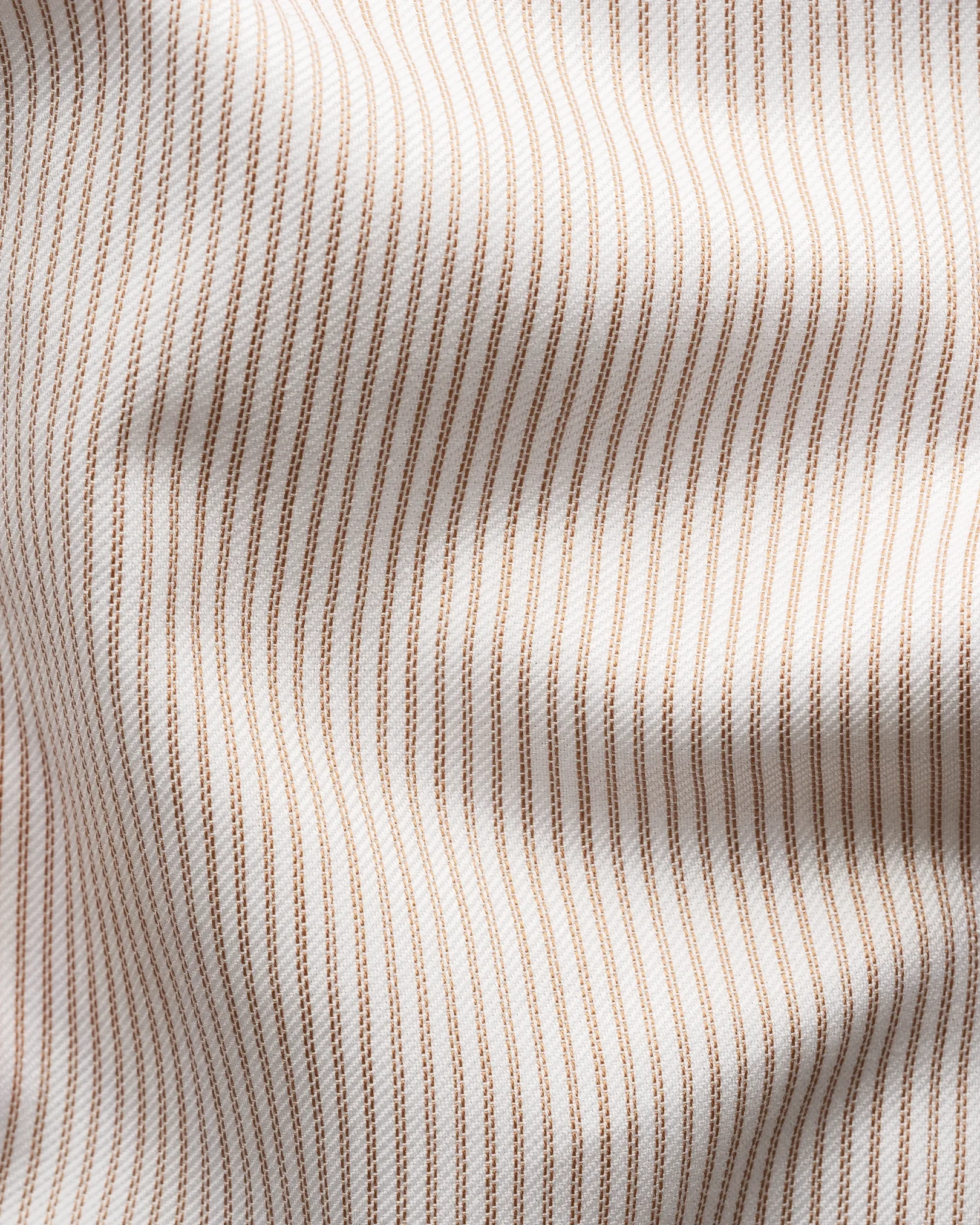 Eton - orange fine striped signature twill shirt