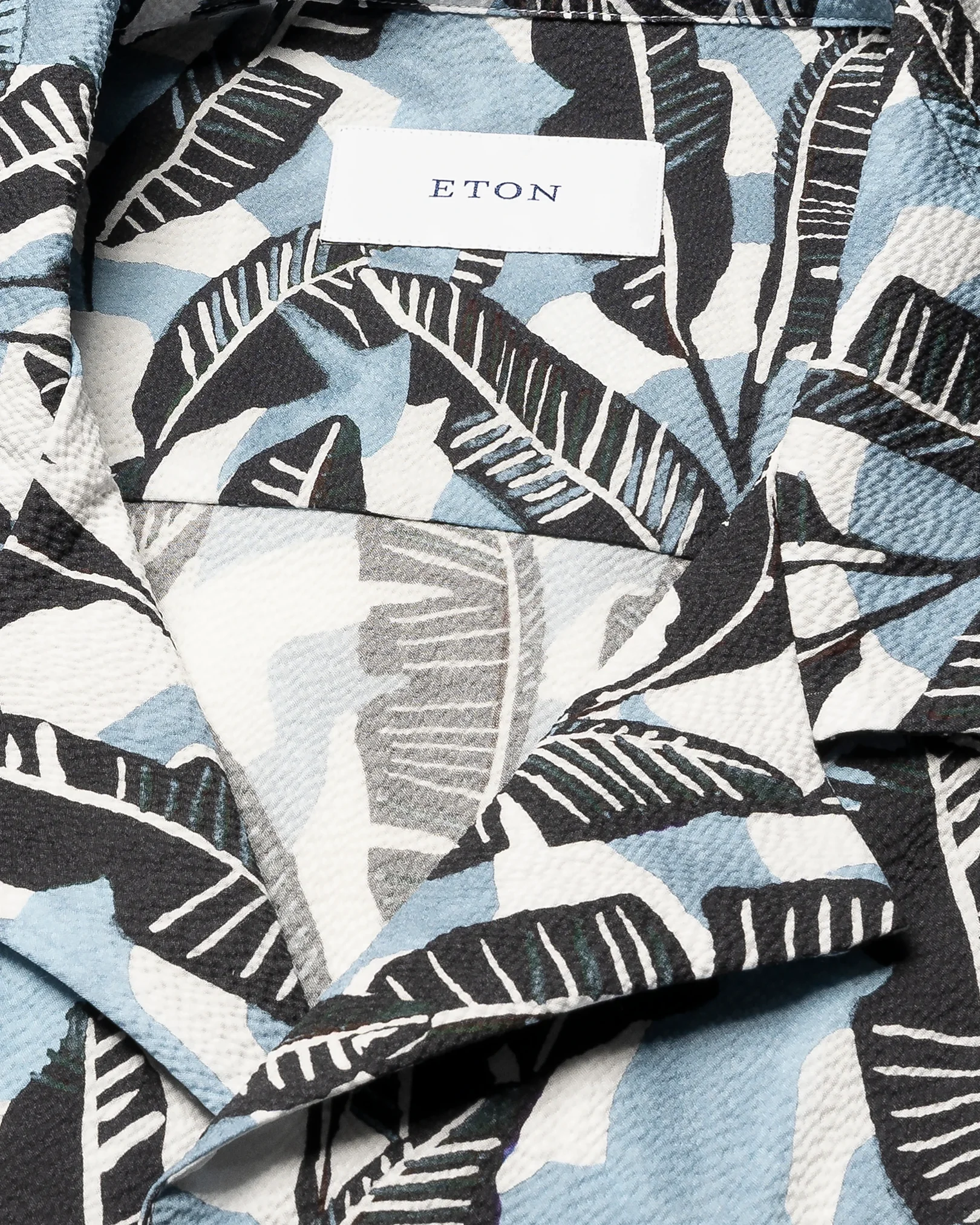 Eton - palm tree resort shirt