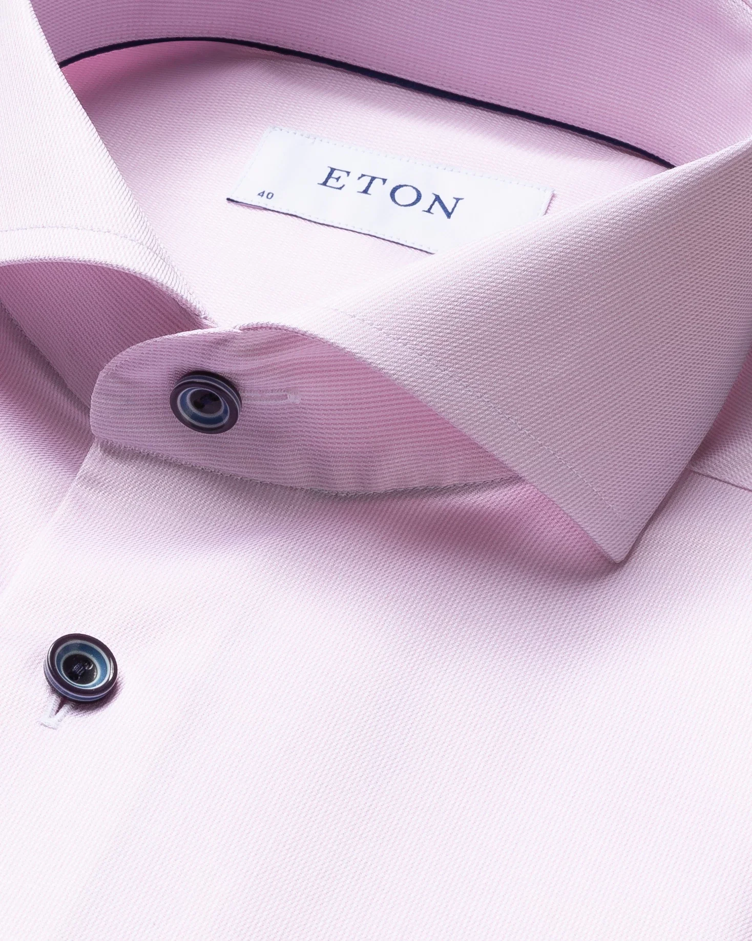 Eton - pastel pink shirt extreme cut away