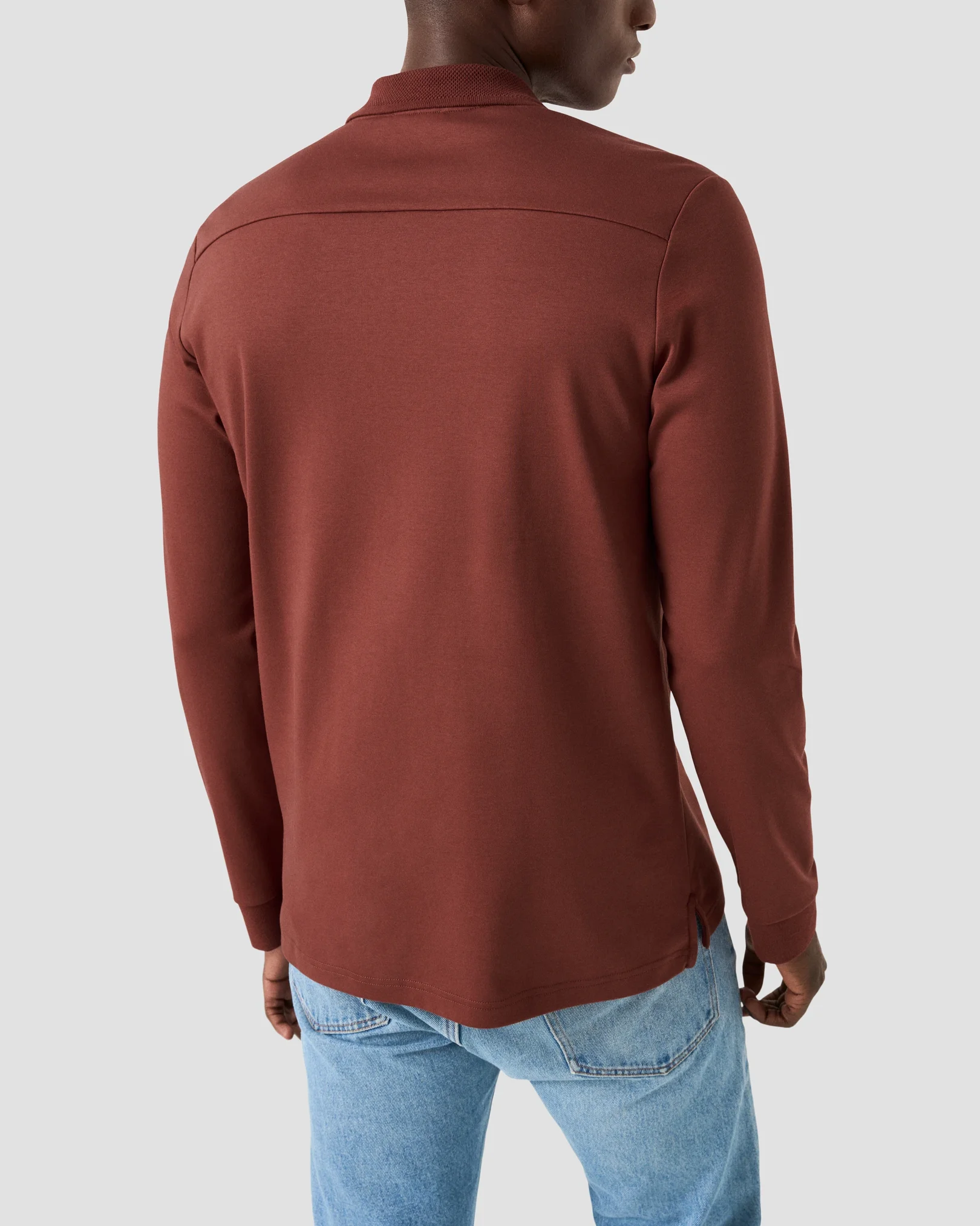 Eton - Interlock Knit Polo Sweater