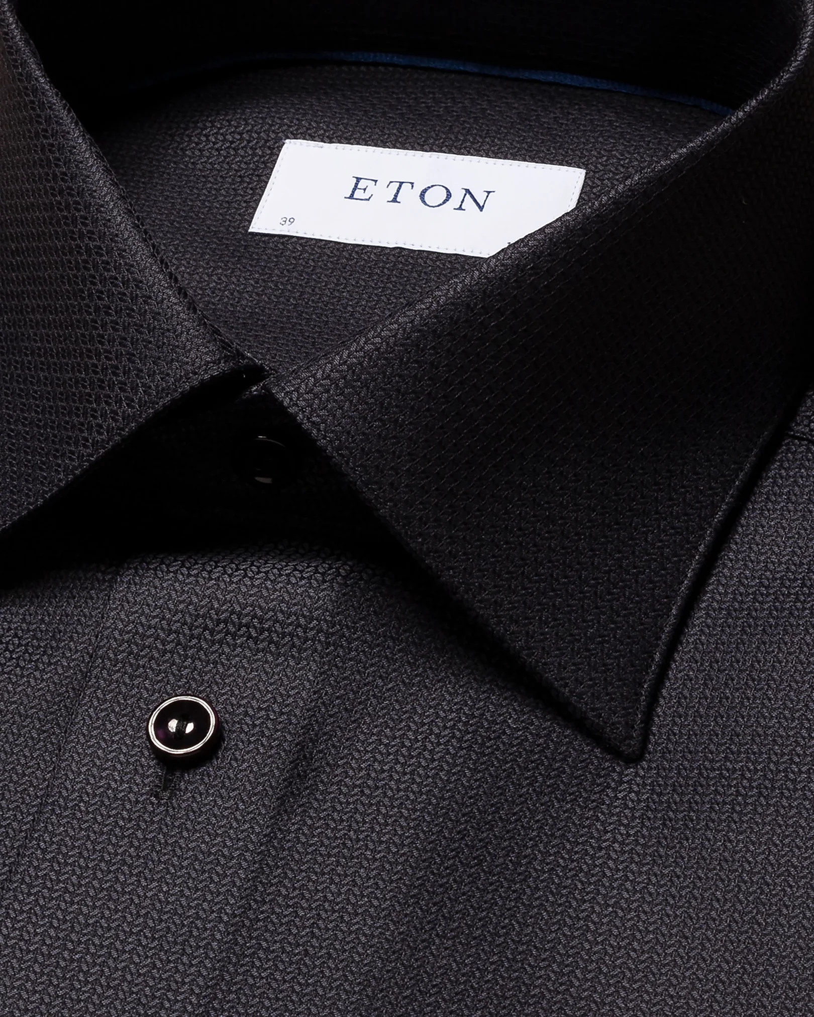 Black Dobby Shirt - Eton