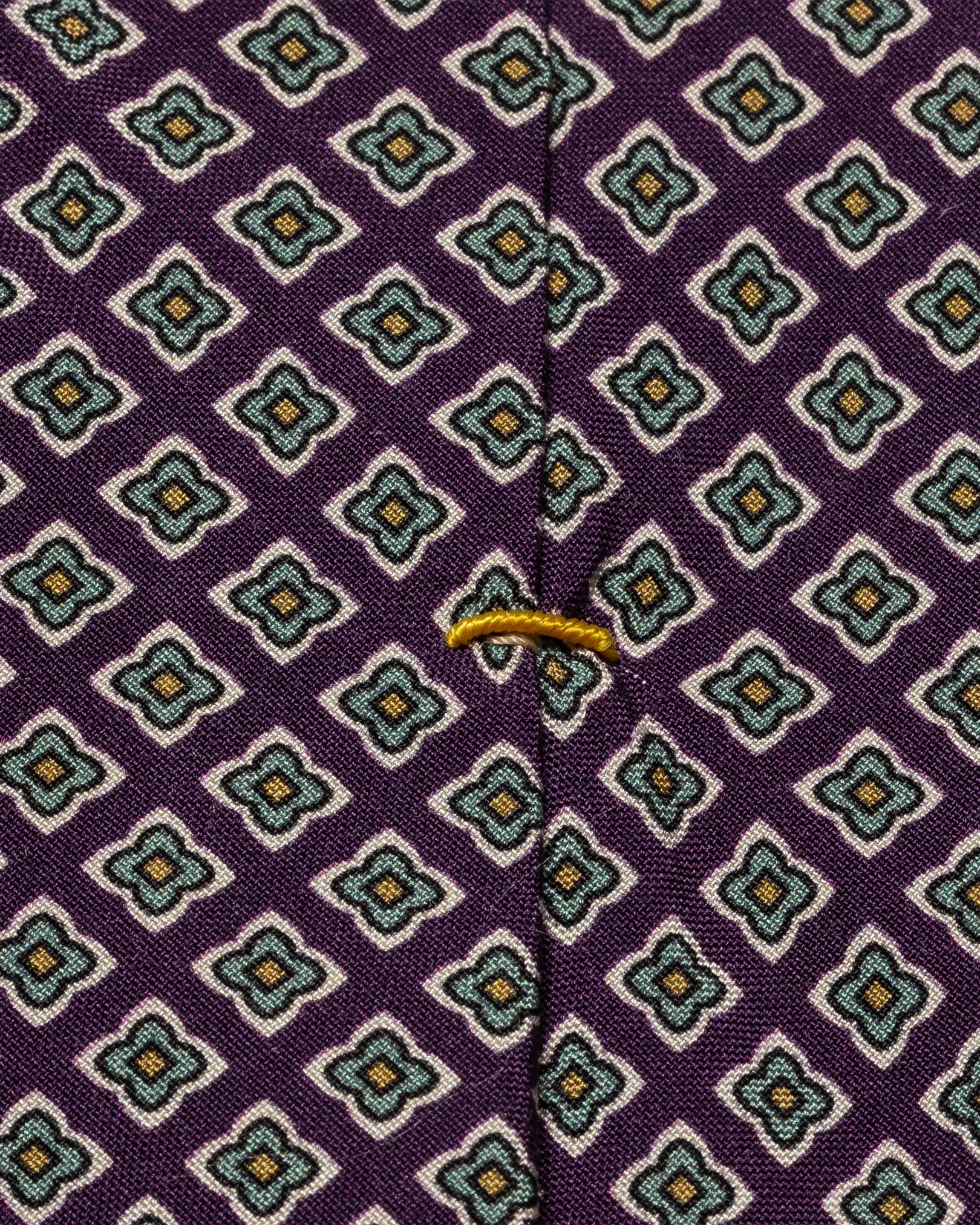 Eton - purple geometric silk tie micro print