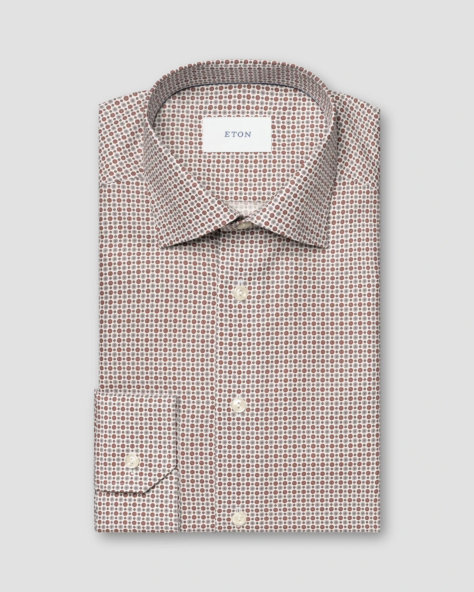 Eton - micro floral print shirt