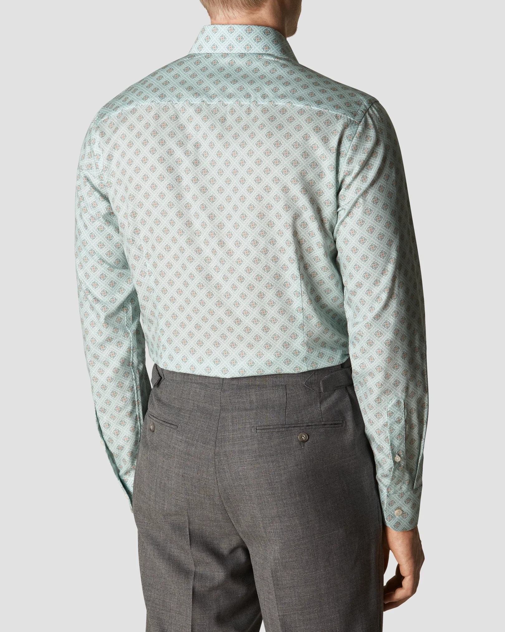 Eton - light green signature twill 231