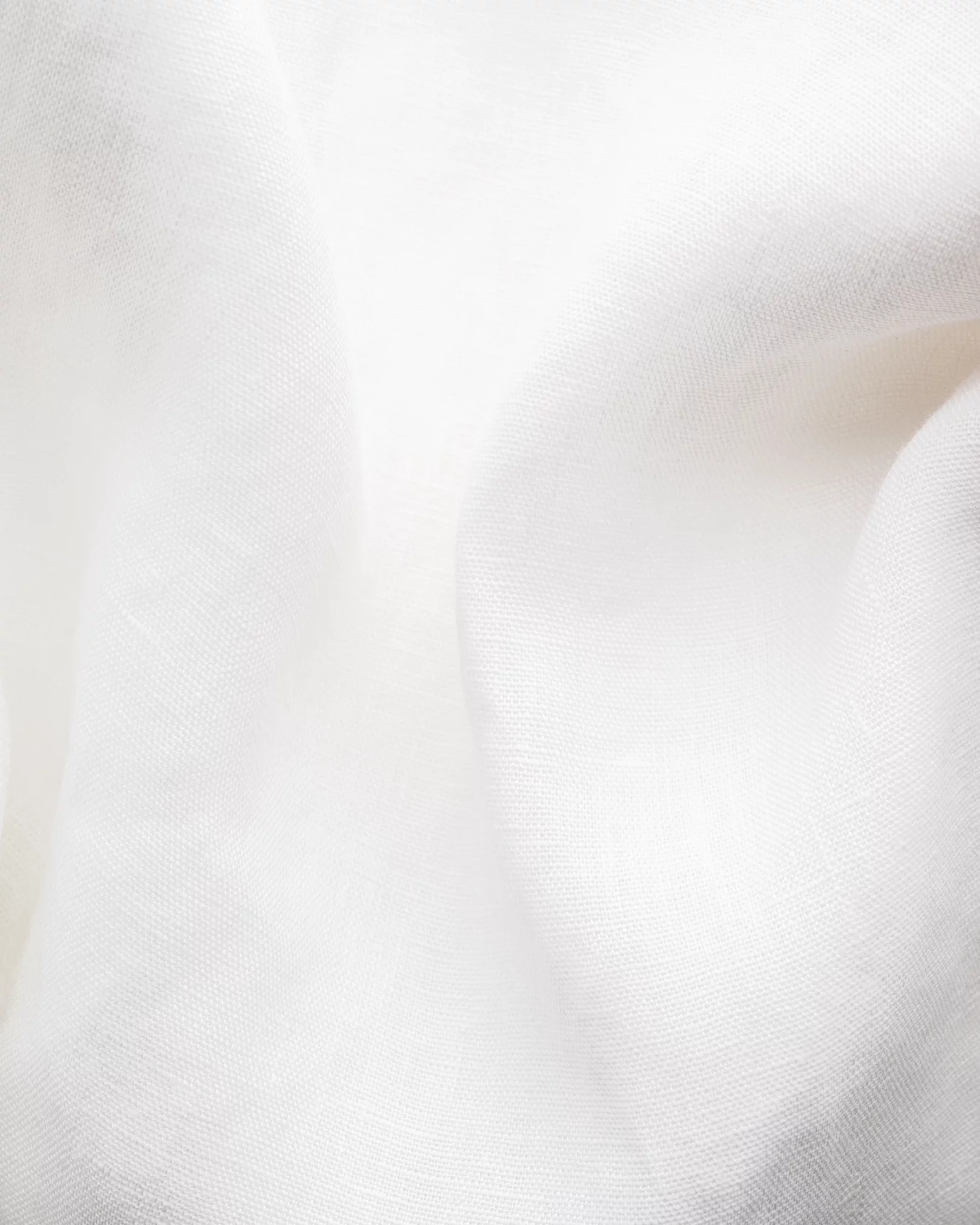 Eton - Polo blanc en lin - Manches courtes