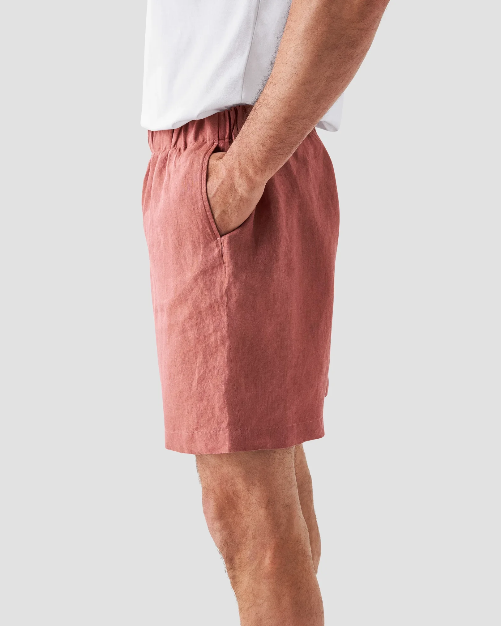 Eton - red linnen shorts