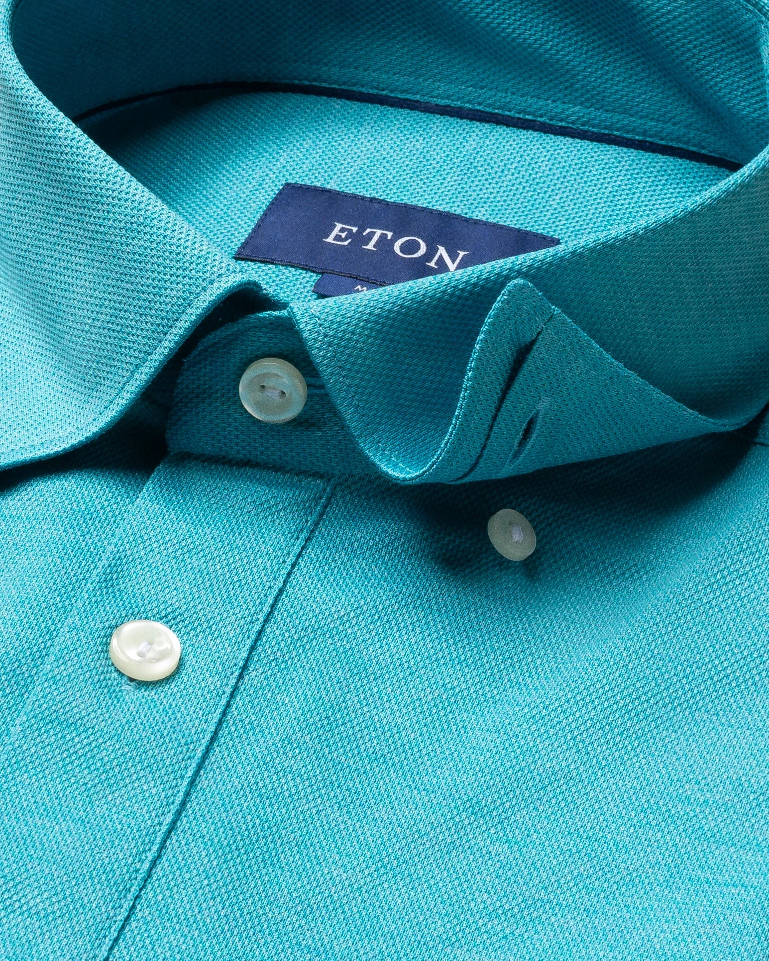 Turquoise polo shirt - short sleeved - Eton