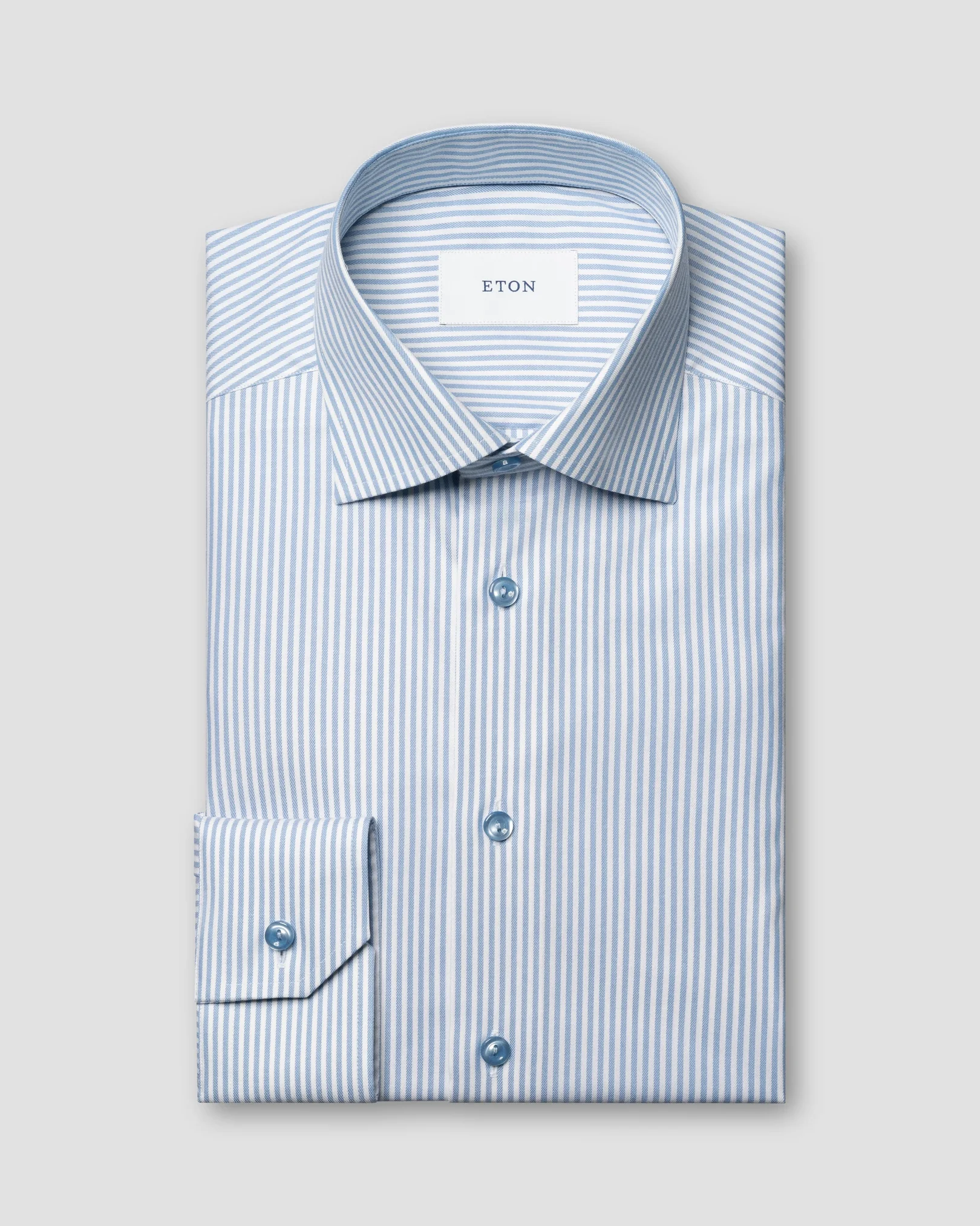Eton - Striped Cotton TENCEL Lyocell Shirt