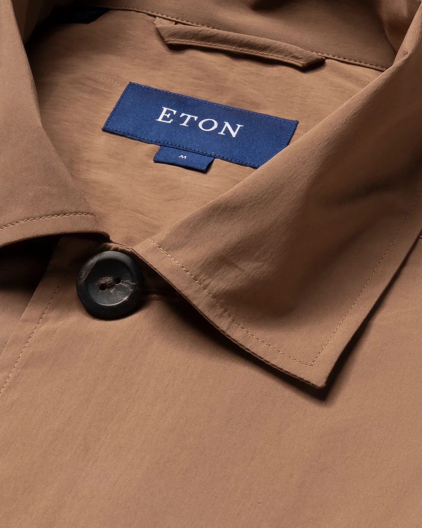 Eton - brown wind overshirt
