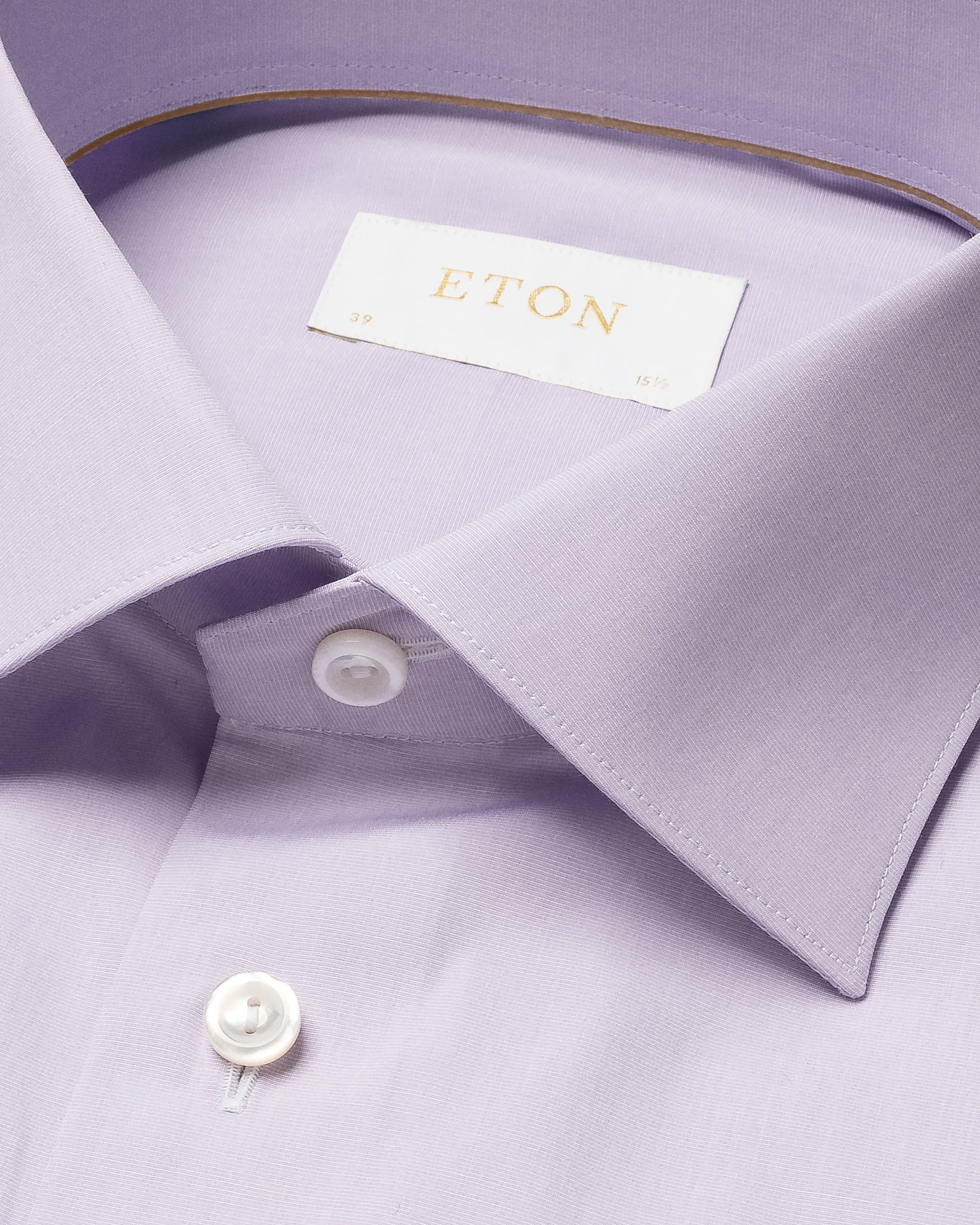 Eton - light purple fine poplin cut away collar single cuff