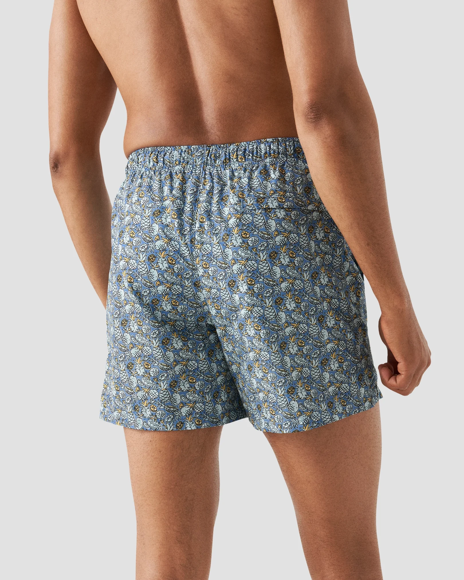Eton - mid blue pineapple swimshorts