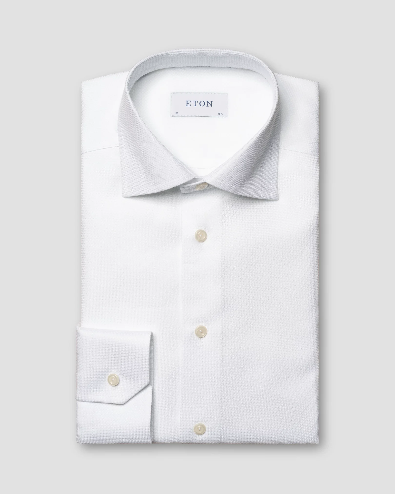 Eton - white cottontencel strech shirt
