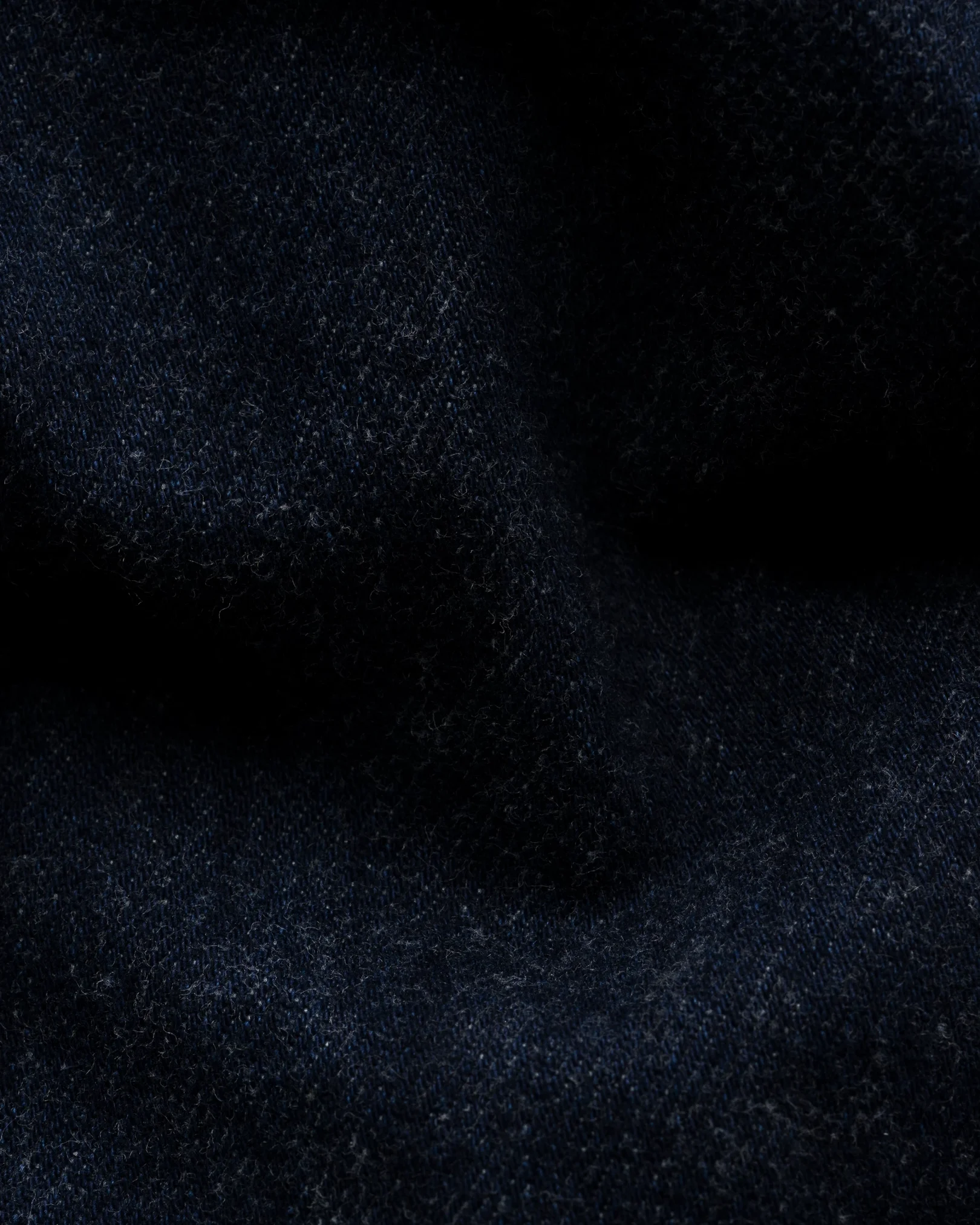 Eton - navy blue indigo turndown collar overshirt