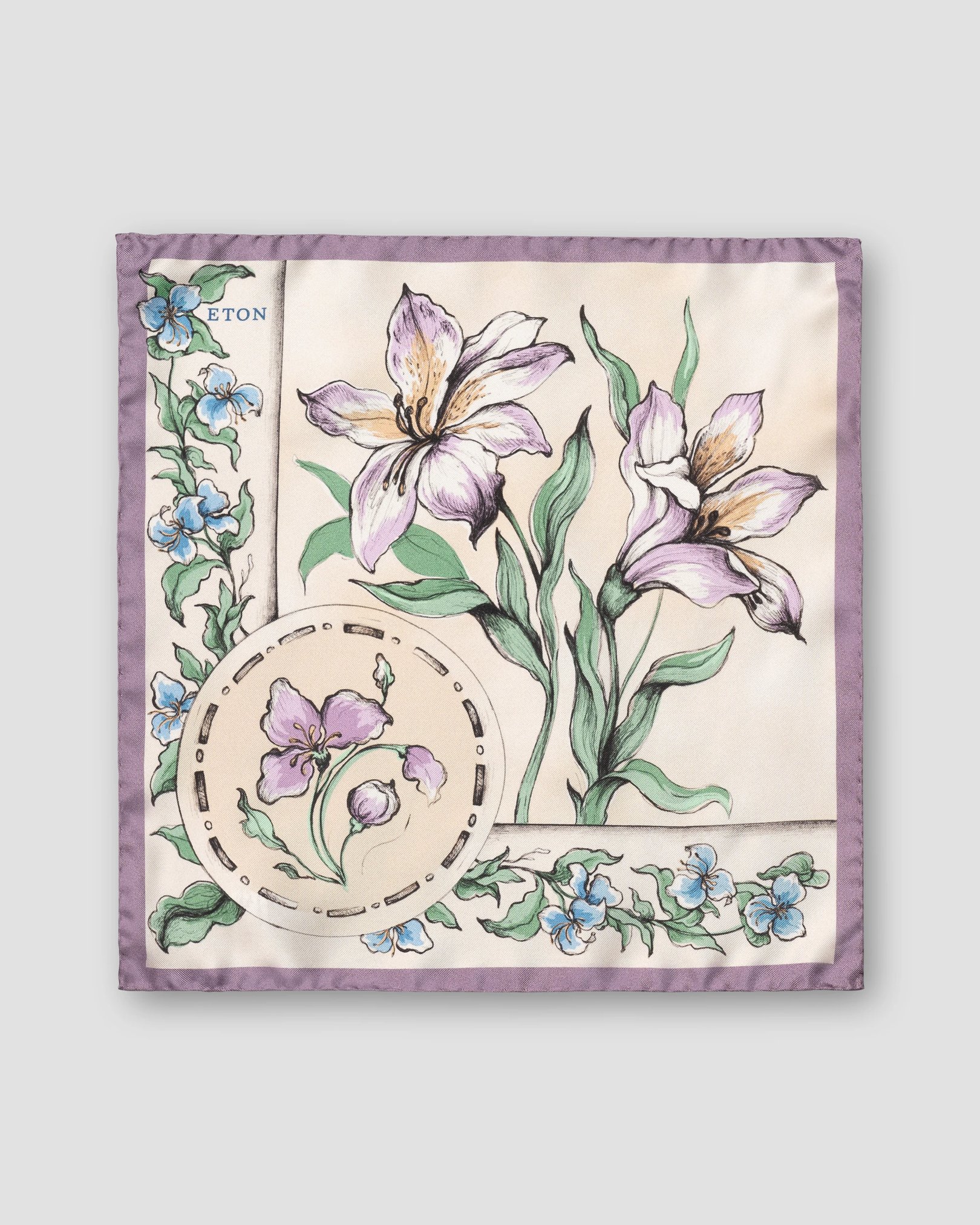 Eton - Floral Silk Pocket Square