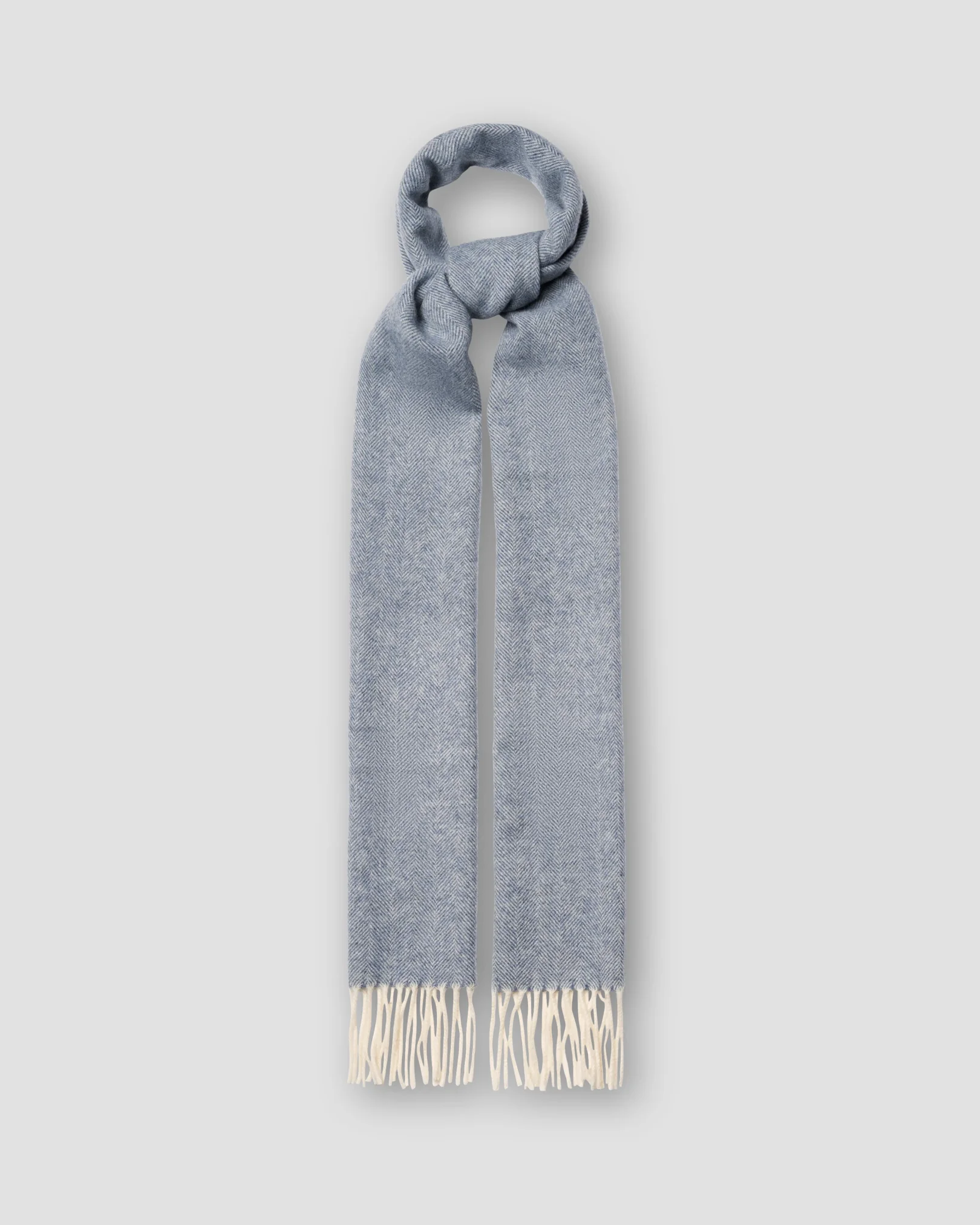 Eton - mid blue wool scarf