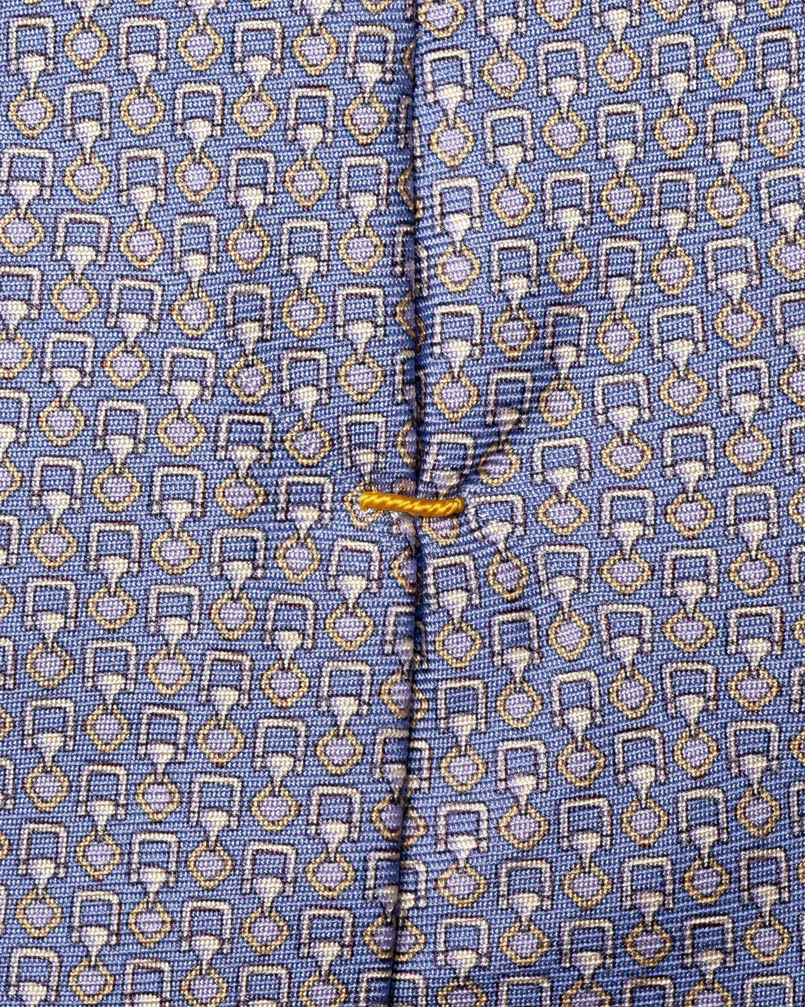 Eton - geometric print silk tie