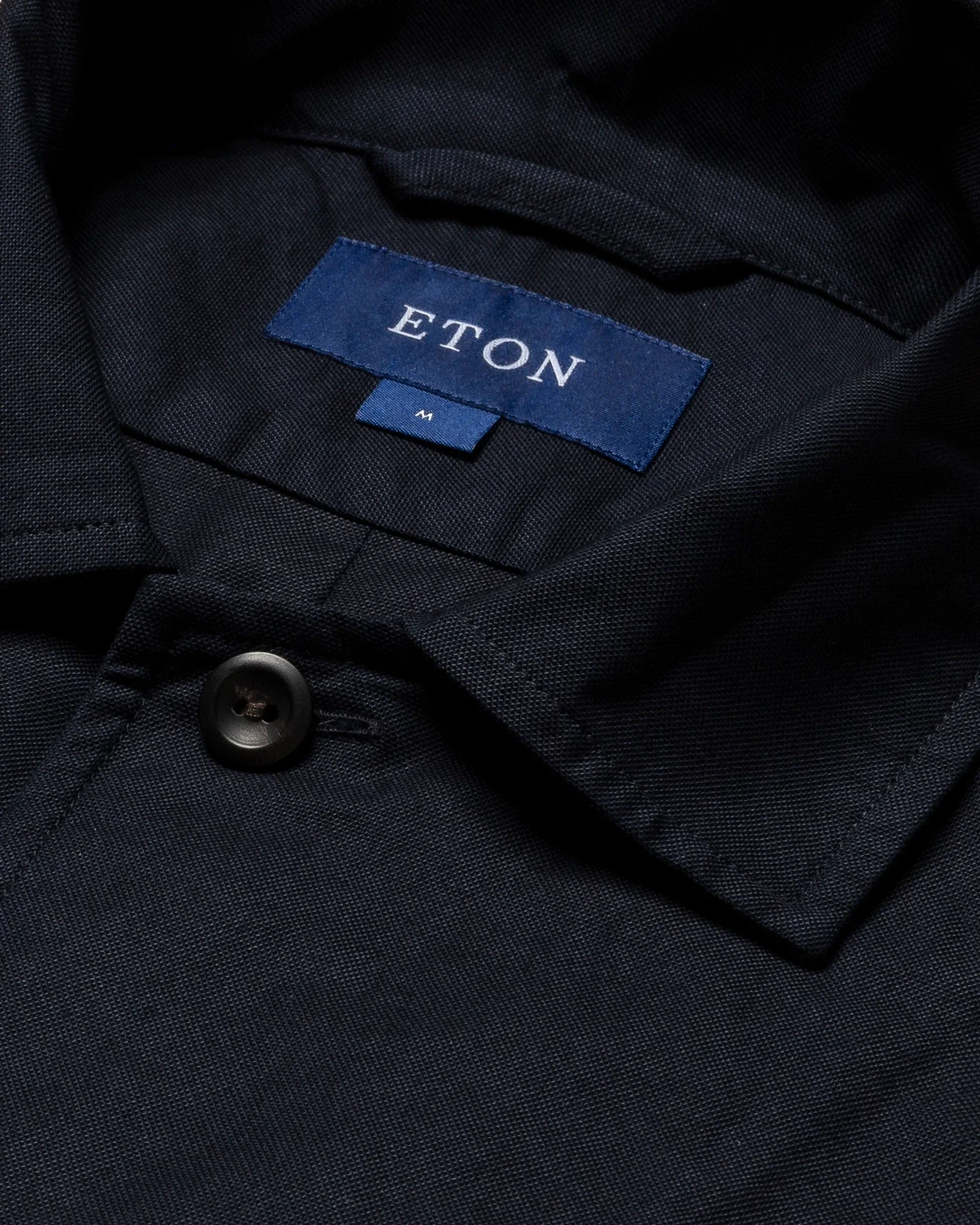 Eton - dark blue heavy oxford overshirt