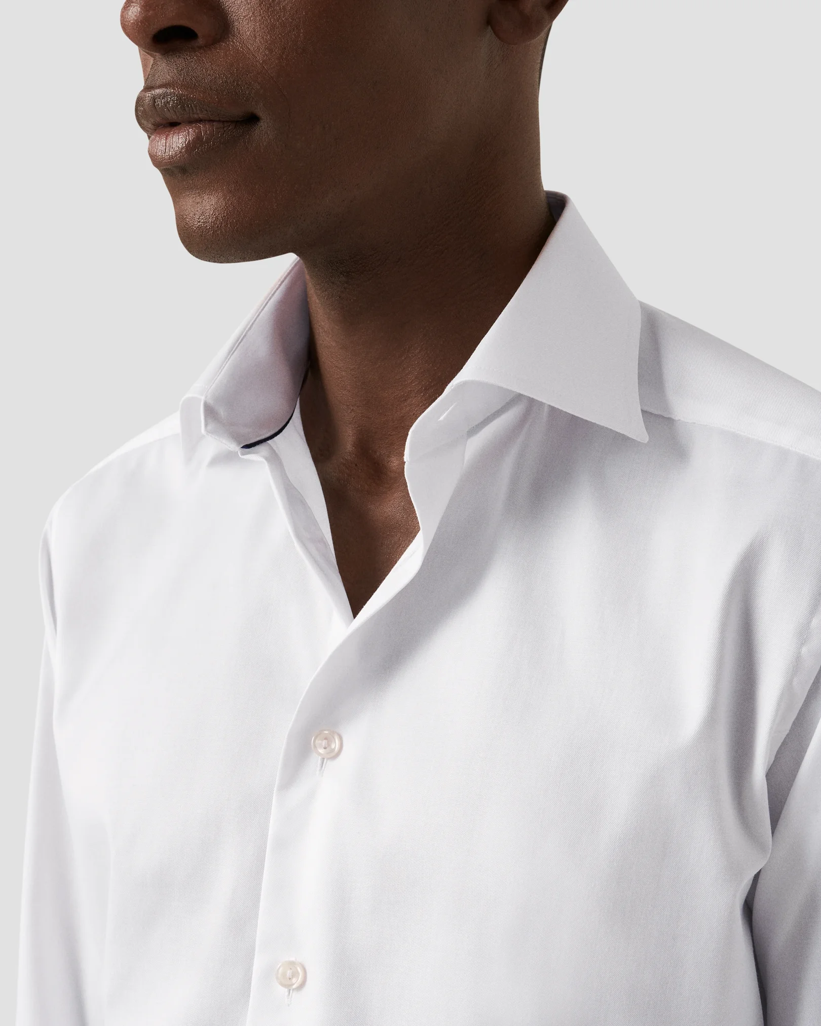 Mens colored dress shirts with white collar online