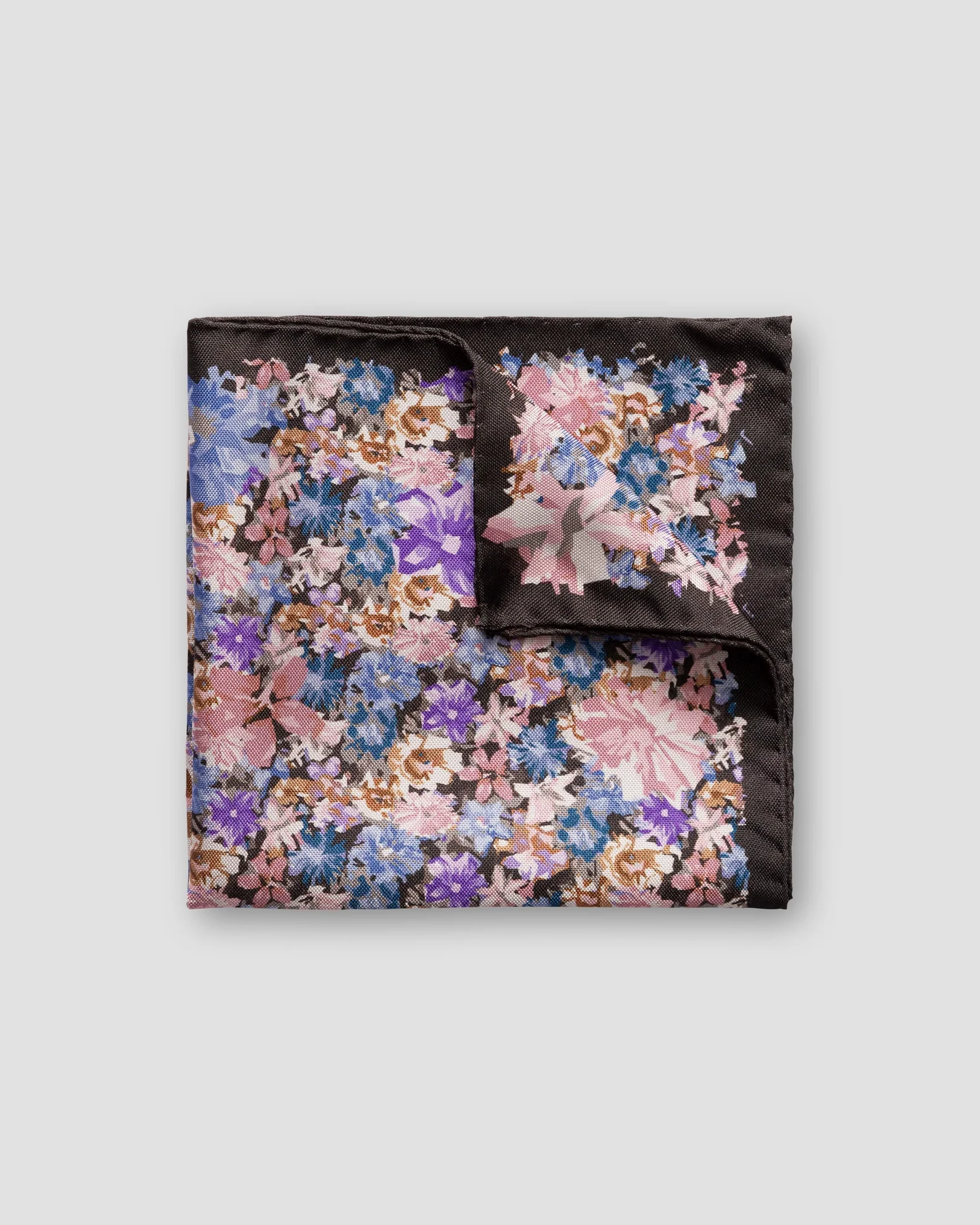Eton - blue pink purple floral pocket square