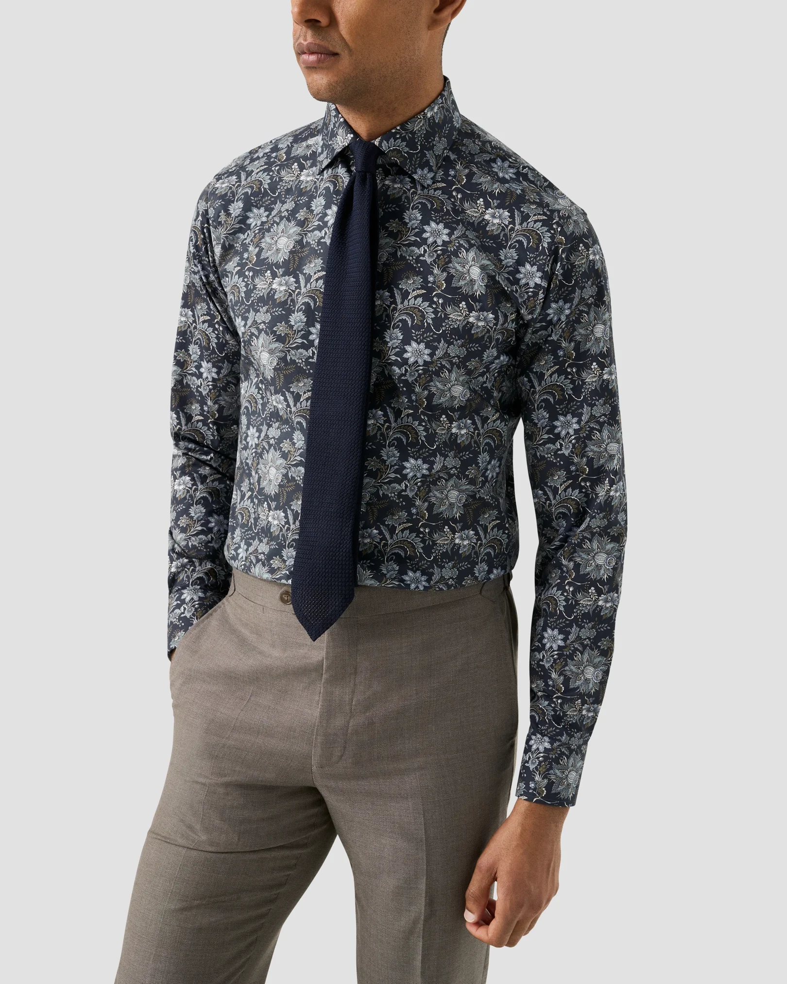 Eton - Floral Print Signature Twill Shirt