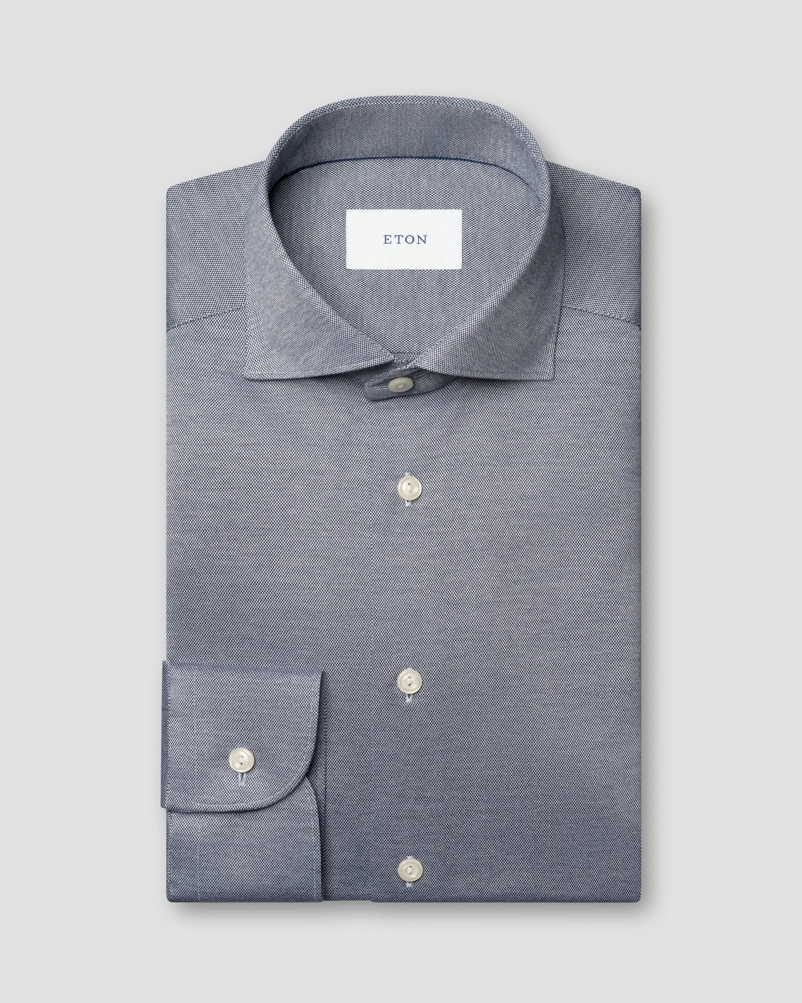 Eton - Filo di Scozia Jacquard Knit Shirt