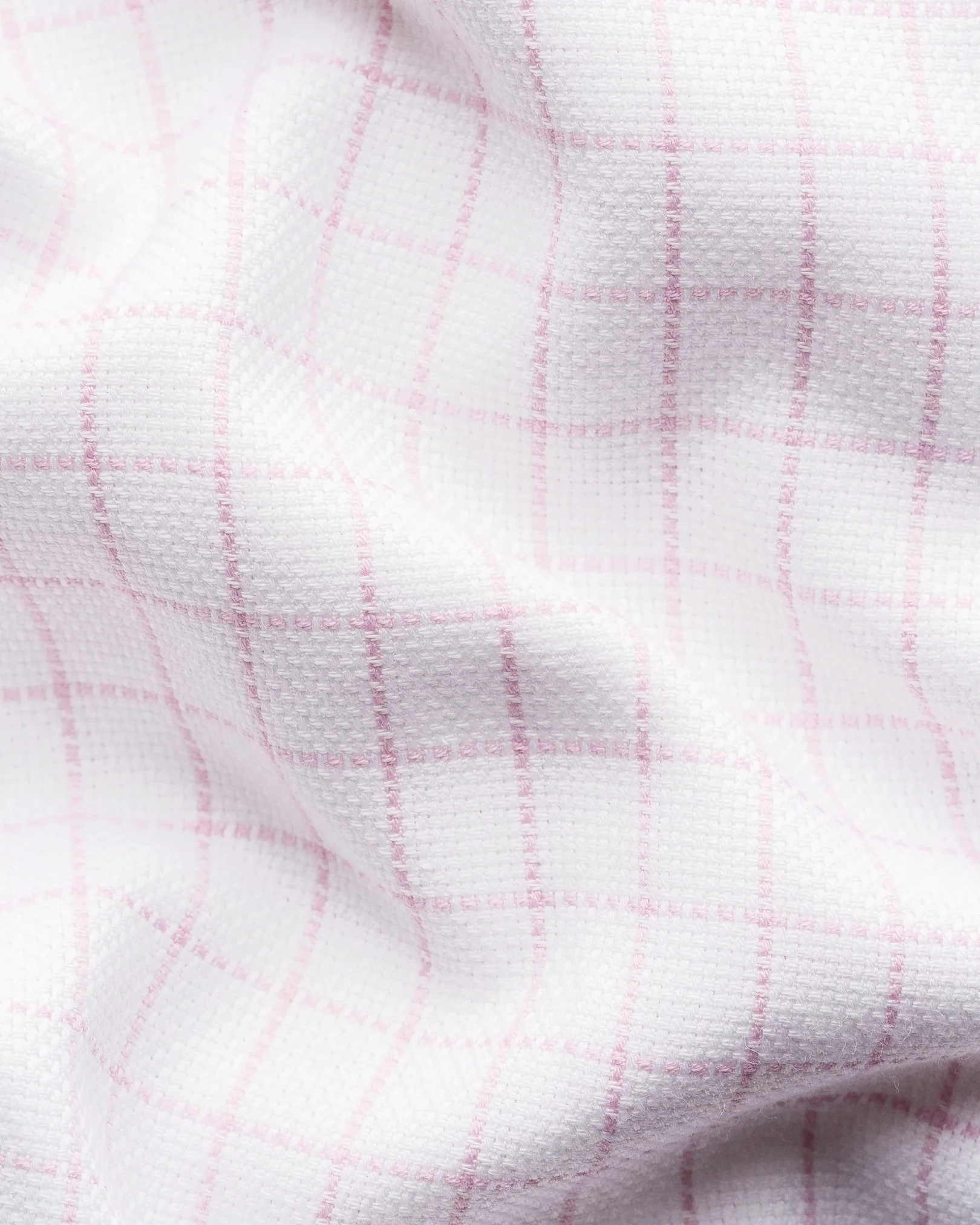 Eton - check royal oxford shirt pink check