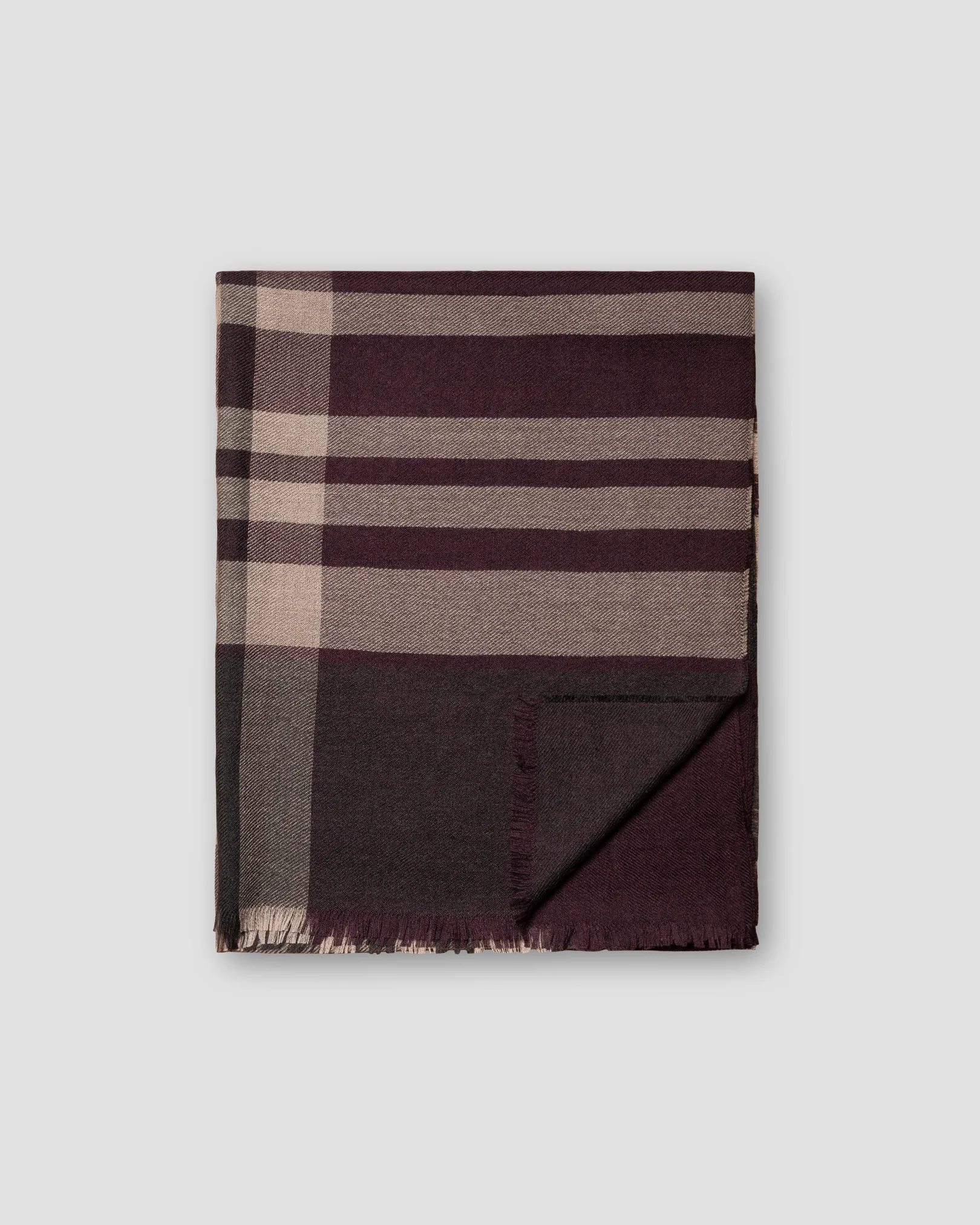 Eton - dark purple cashmere scarf