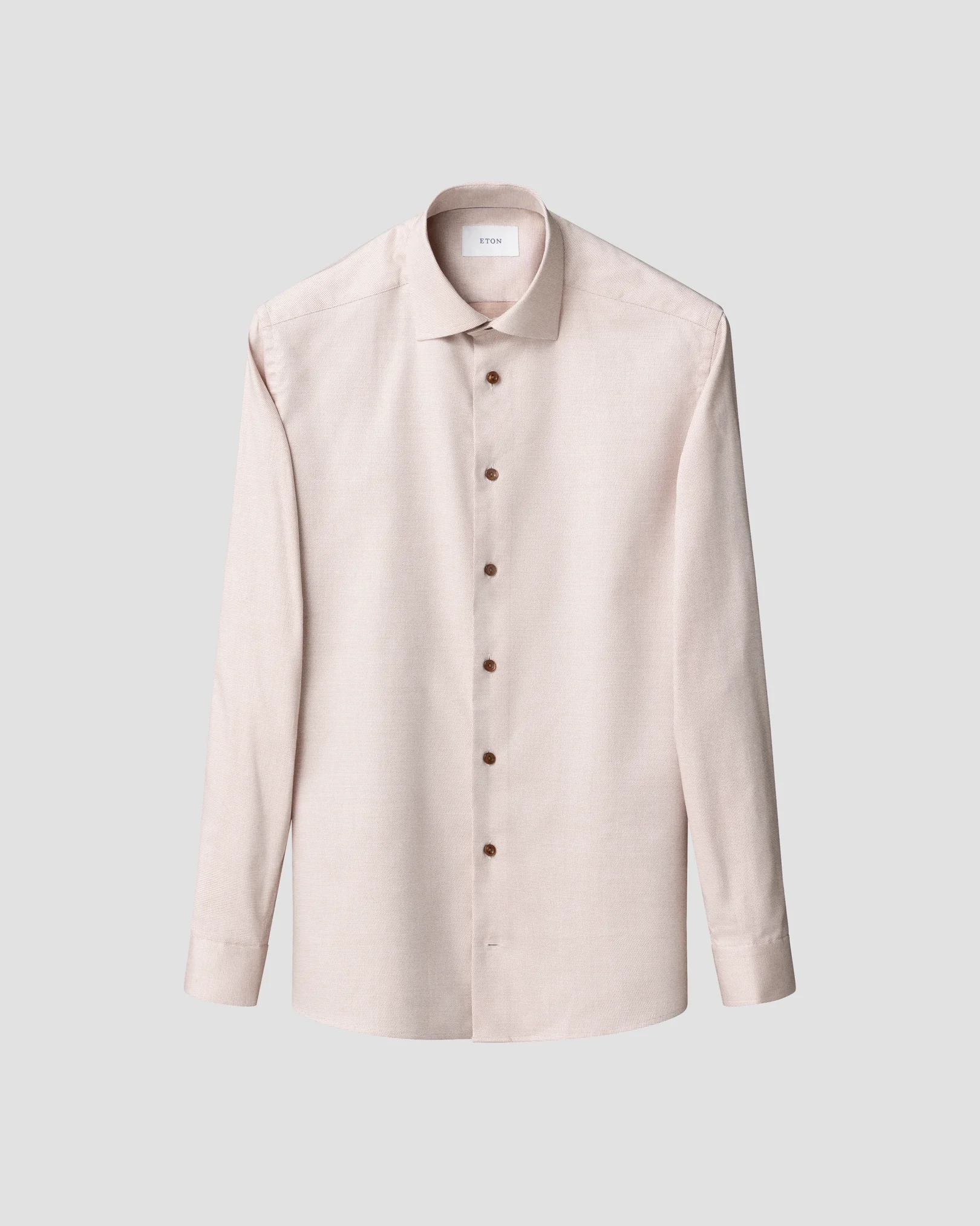 Eton - semi solid cotton tencel lyocell shirt 256