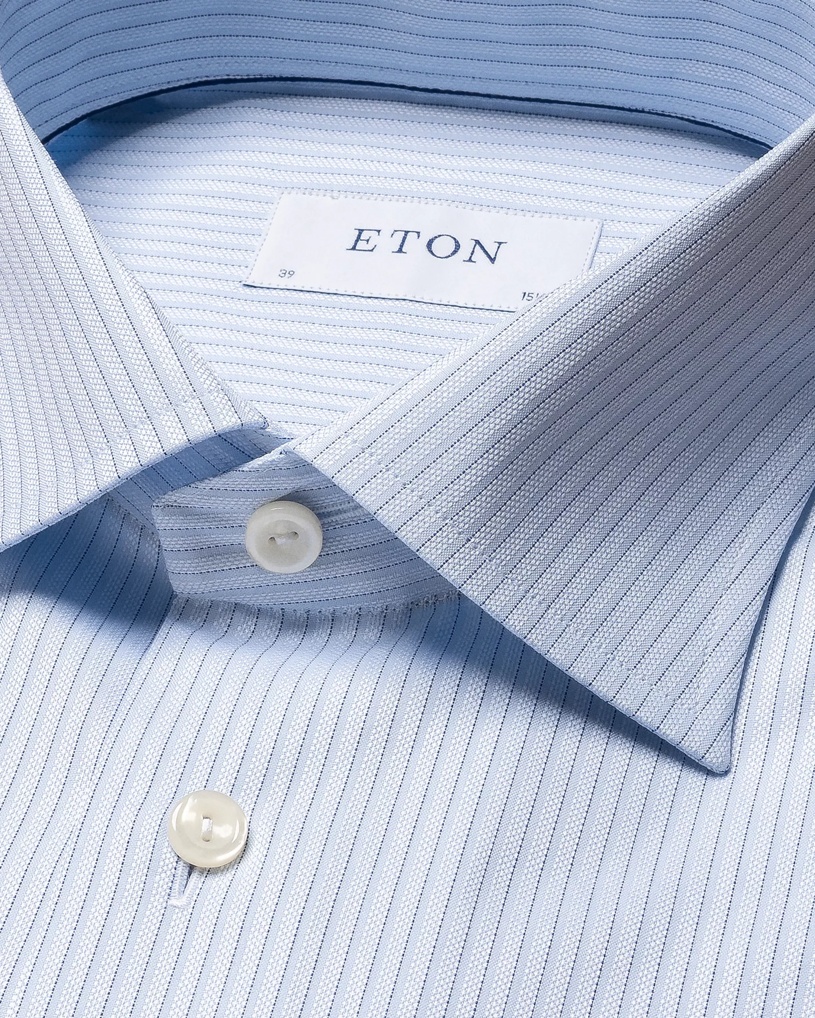 Blue Striped Signature Twill Shirt - Eton